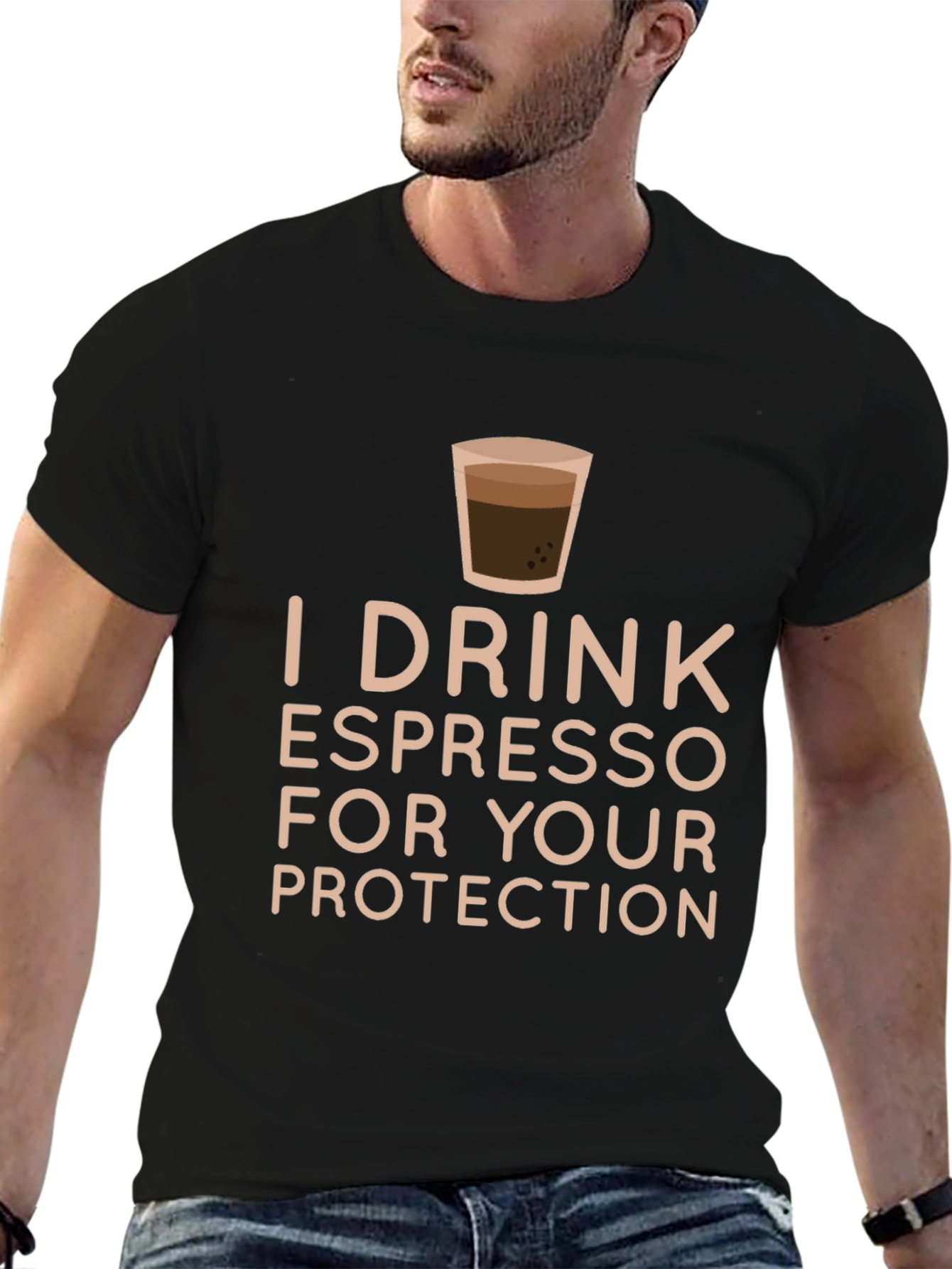 Espresso Protection Black T-Shirt