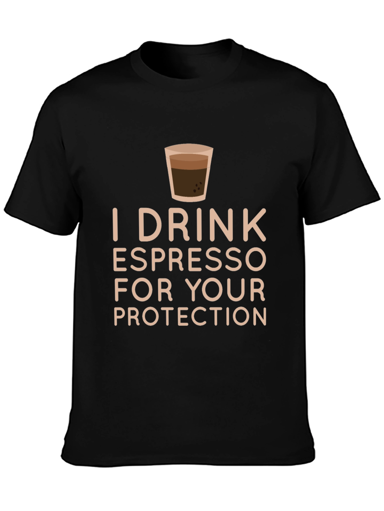 Espresso Protection Black T-Shirt
