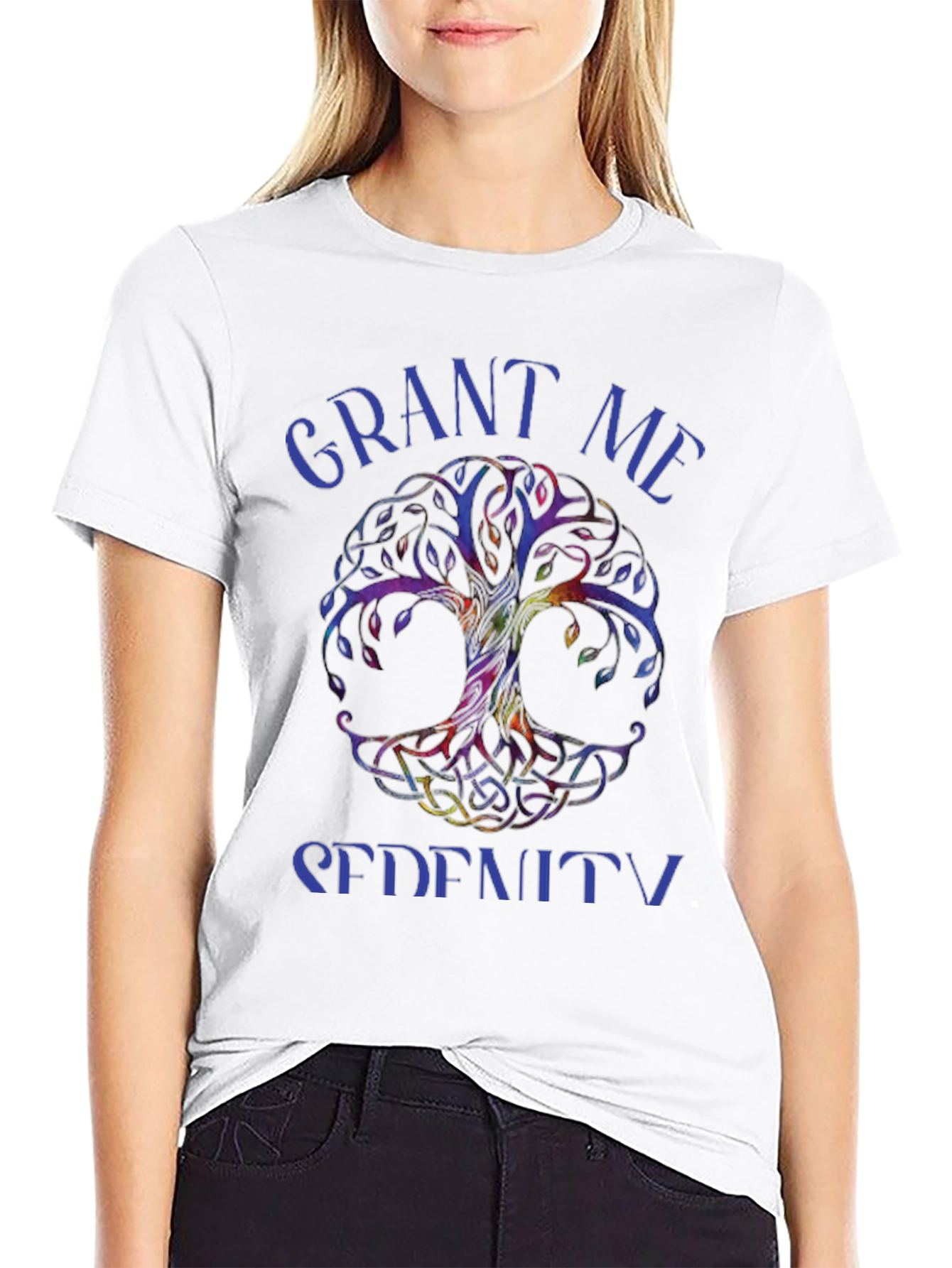 Grant Me Serenity Tree Graphic T-Shirt