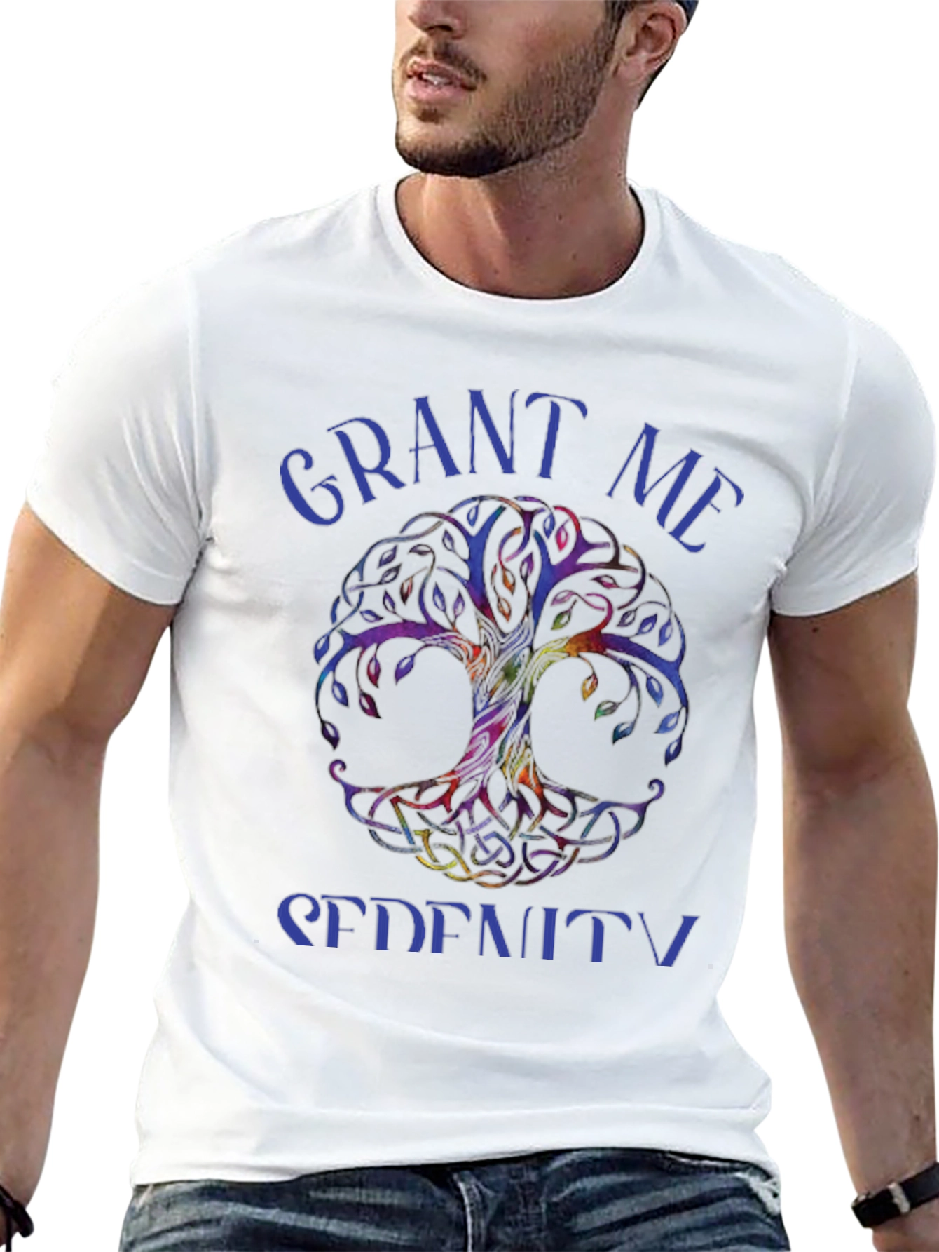Grant Me Serenity Tree Graphic T-Shirt