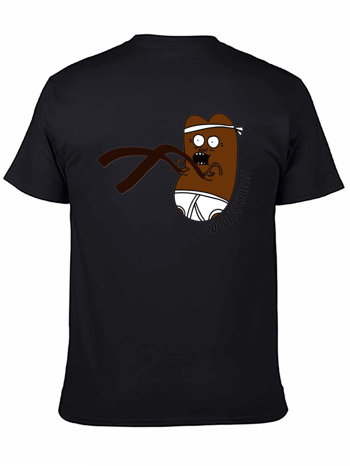 Cartoon Character Black T-Shirt