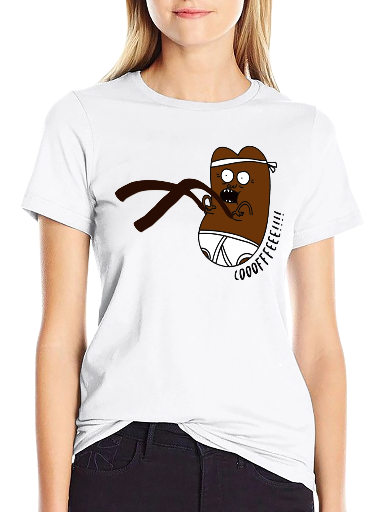 Cartoon Character Black T-Shirt