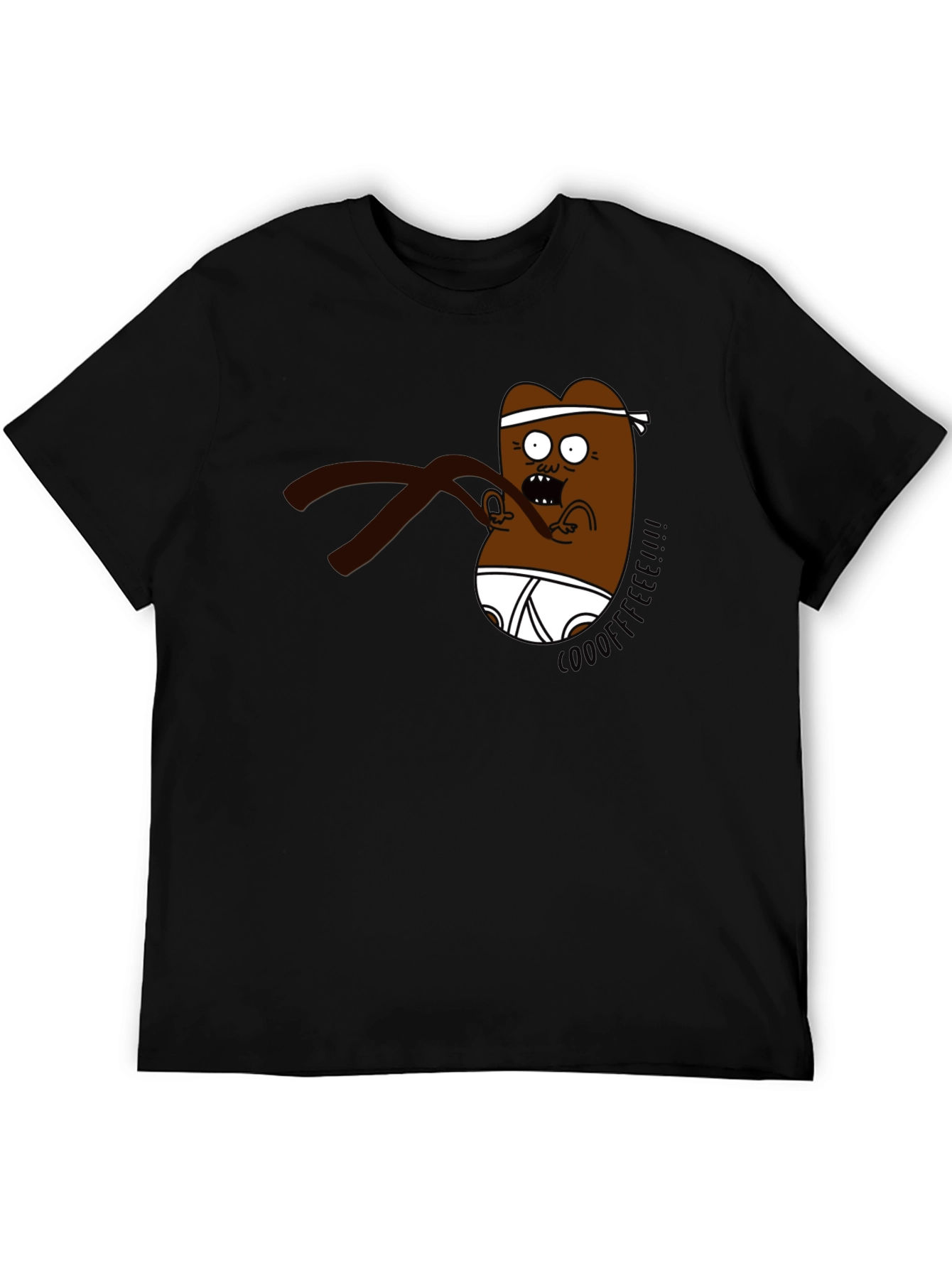 Cartoon Character Black T-Shirt