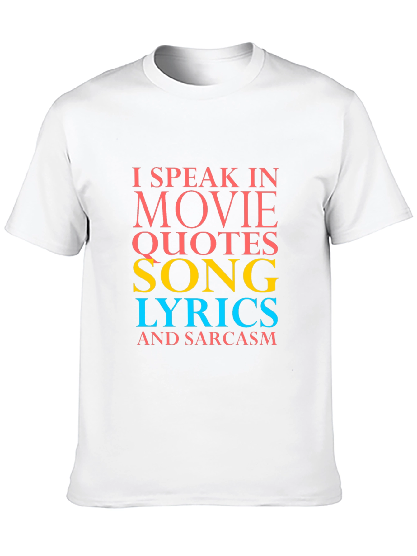 Humorous I Speak In... Graphic Tee - Black