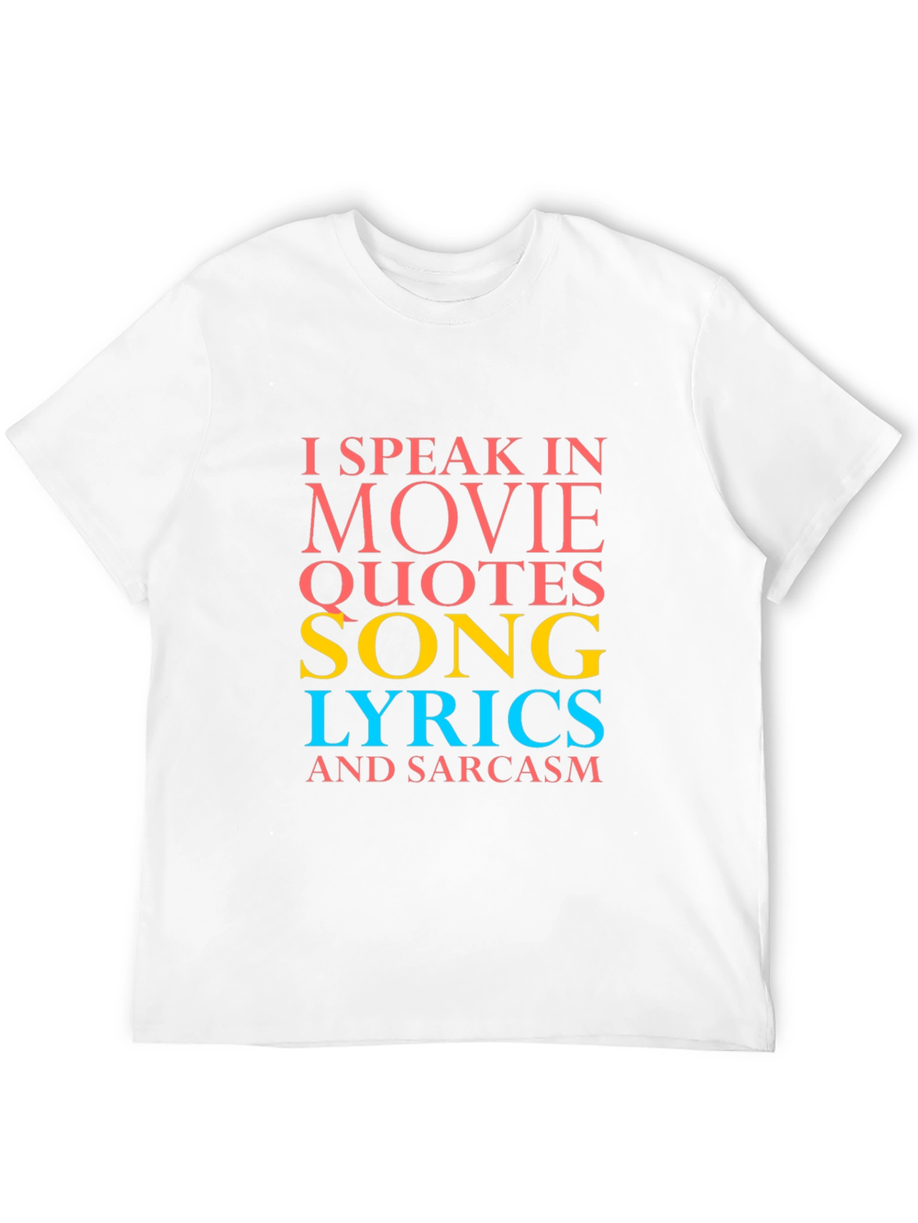 Humorous I Speak In... Graphic Tee - Black
