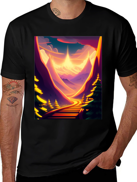 Sunset Mountain Road Graphic Tee