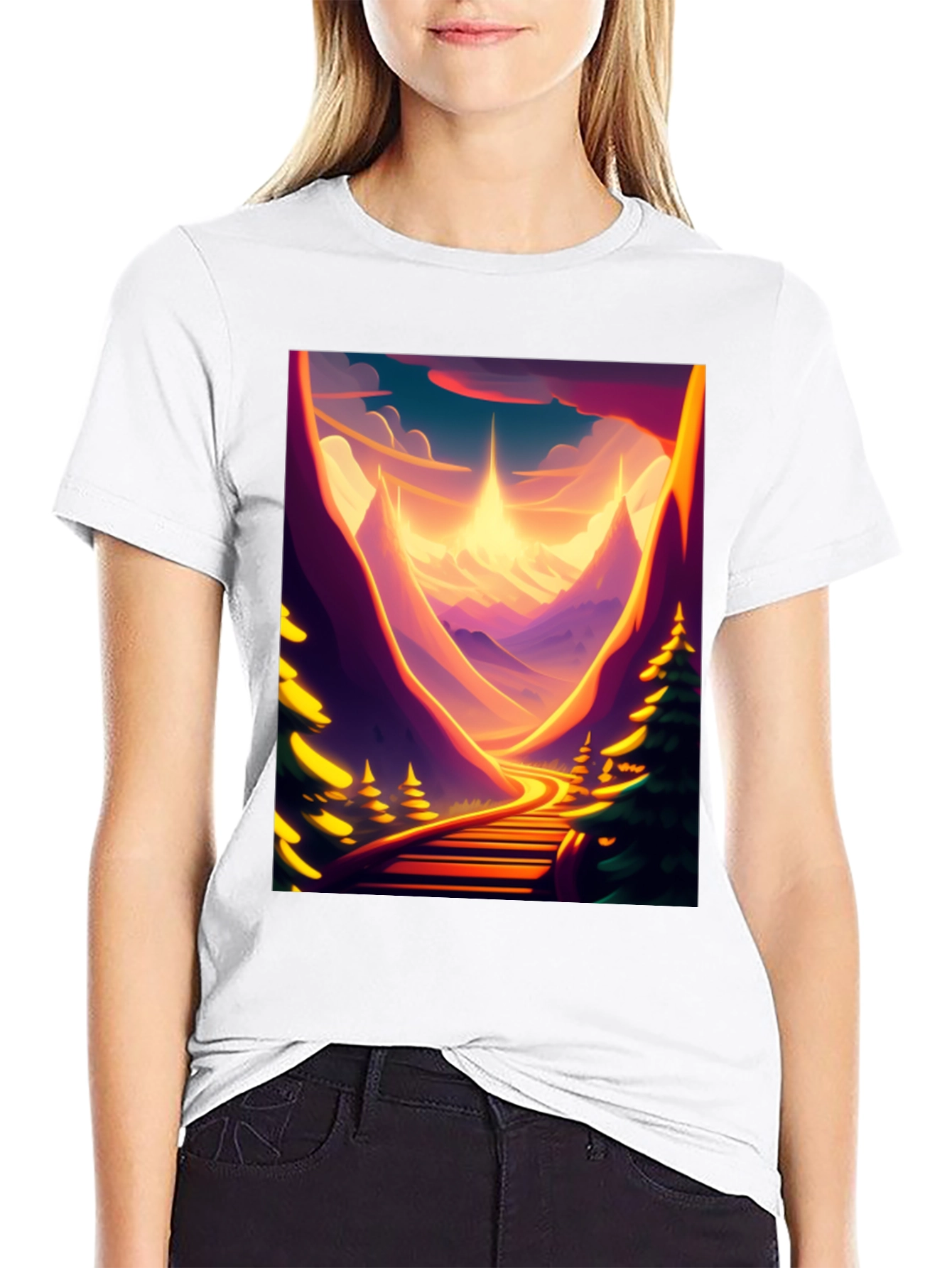 Sunset Mountain Road Graphic Tee