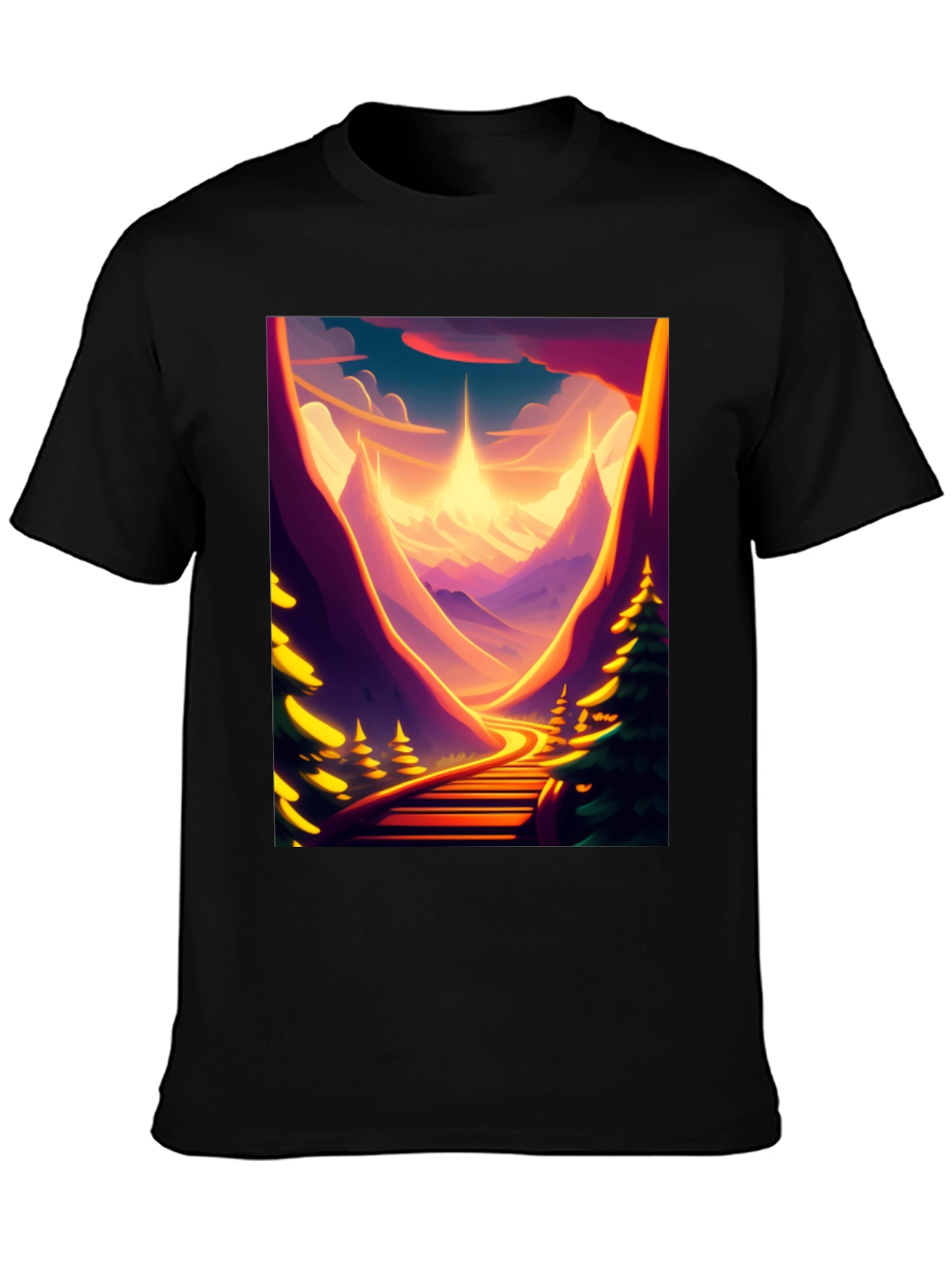Sunset Mountain Road Graphic Tee