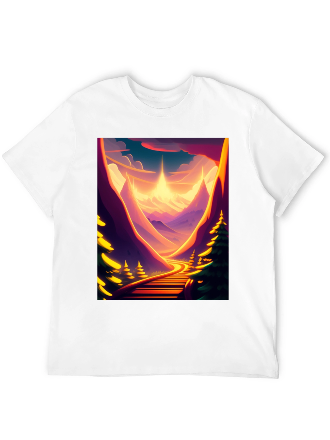 Sunset Mountain Road Graphic Tee