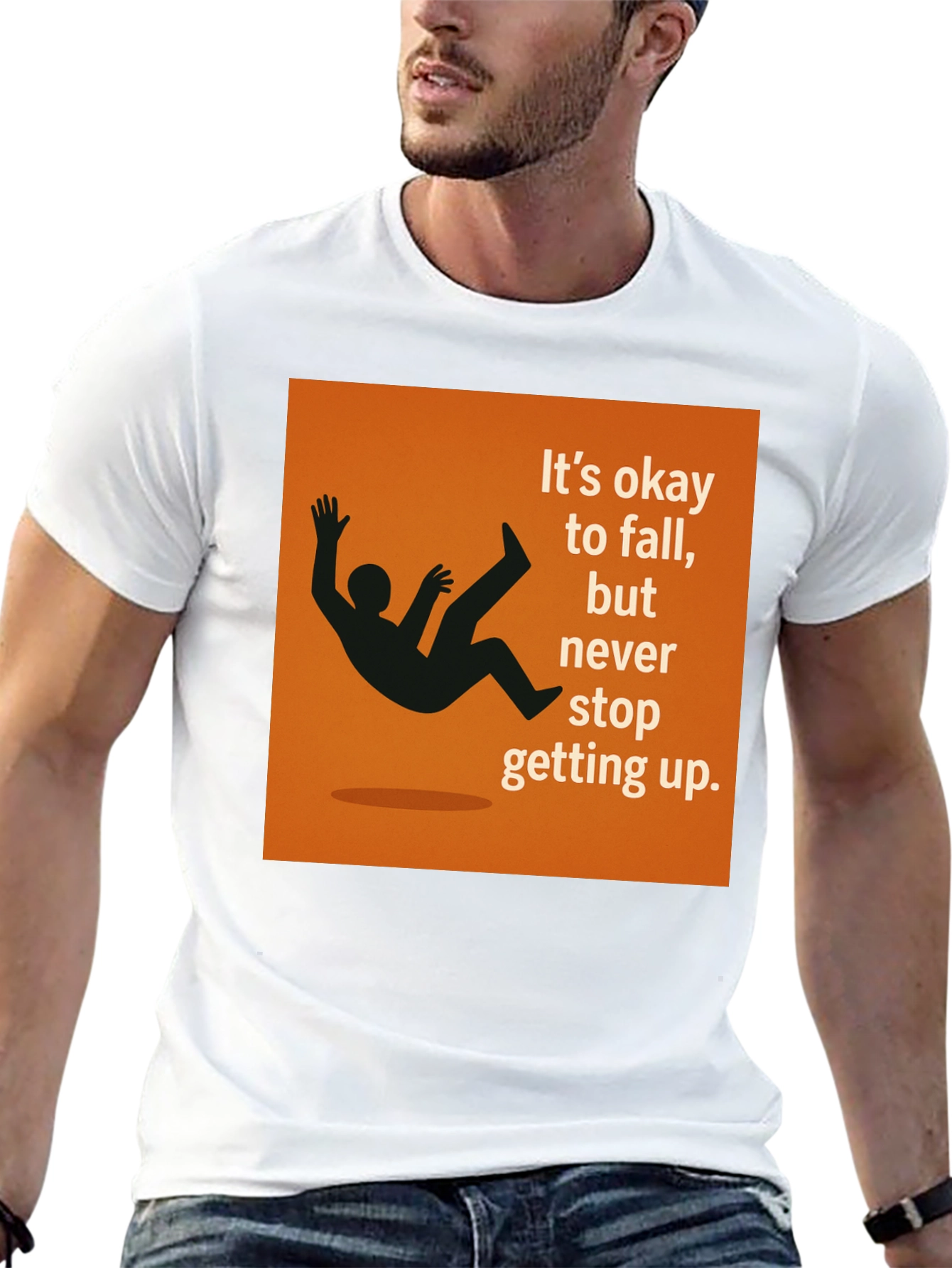 Motivational Its Okay to Fall Graphic Tee