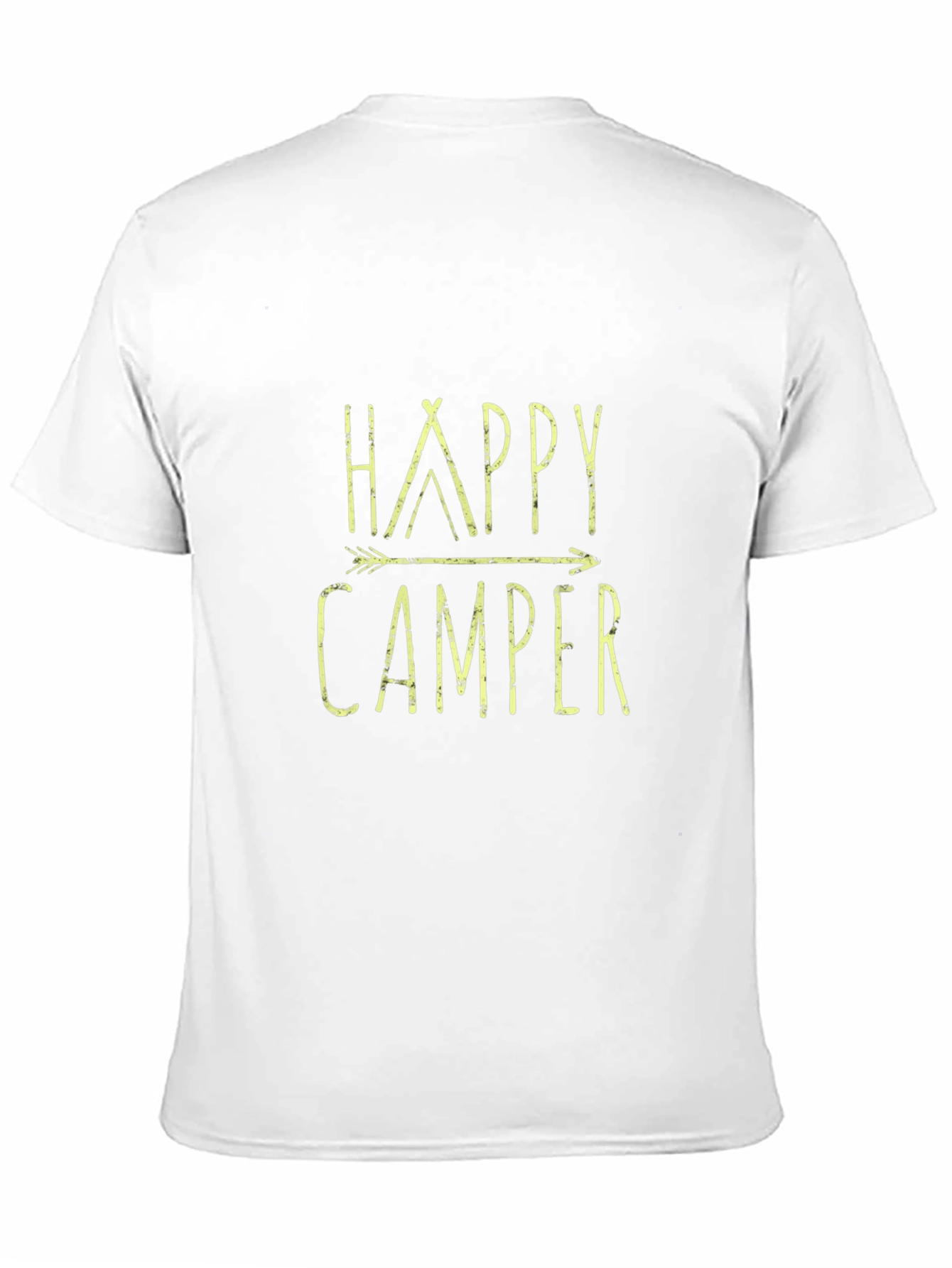 Happy Camper Graphic Tee - Black Casual T-Shirt