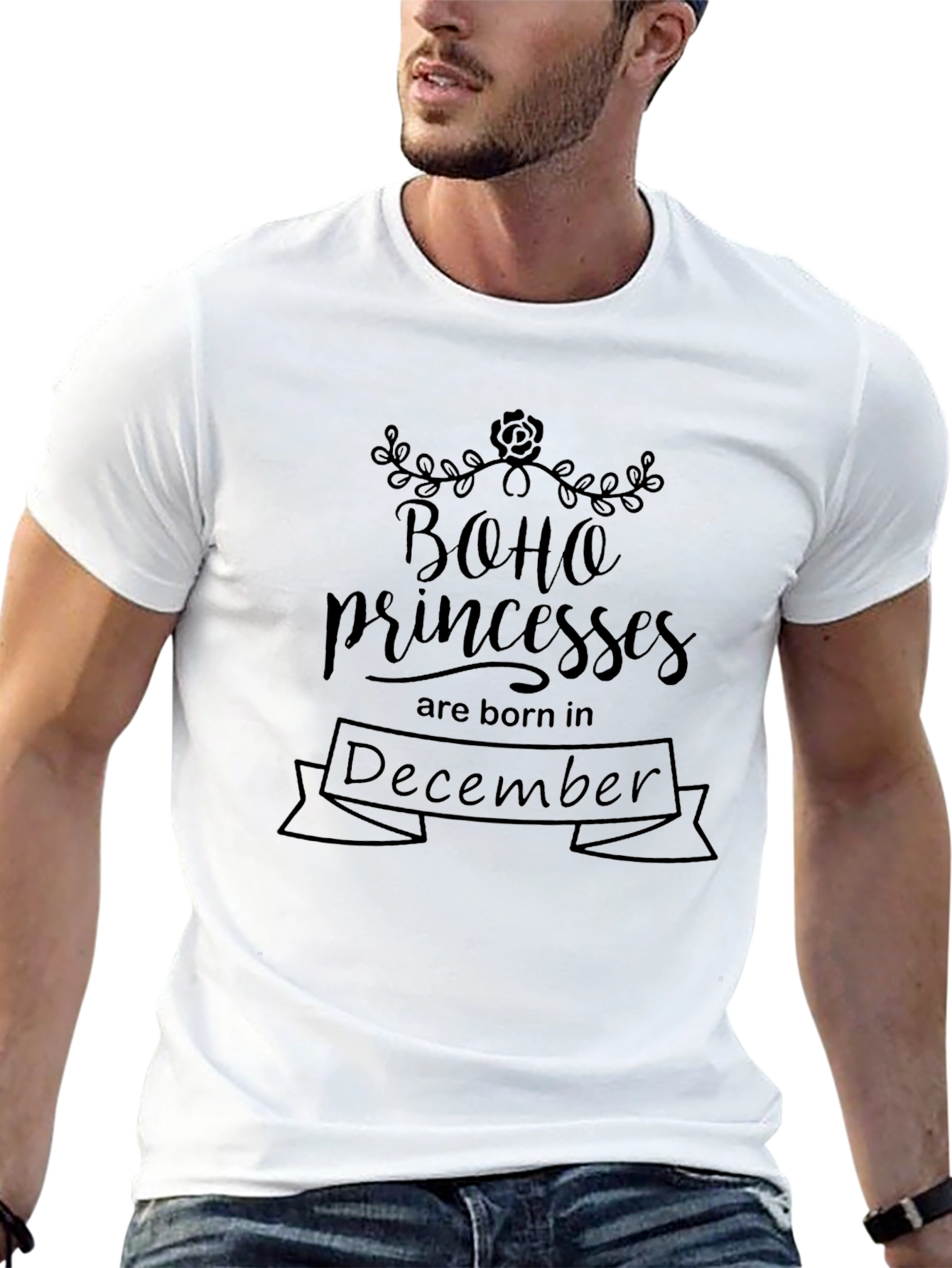 Boho Princess December Birthday T-Shirt