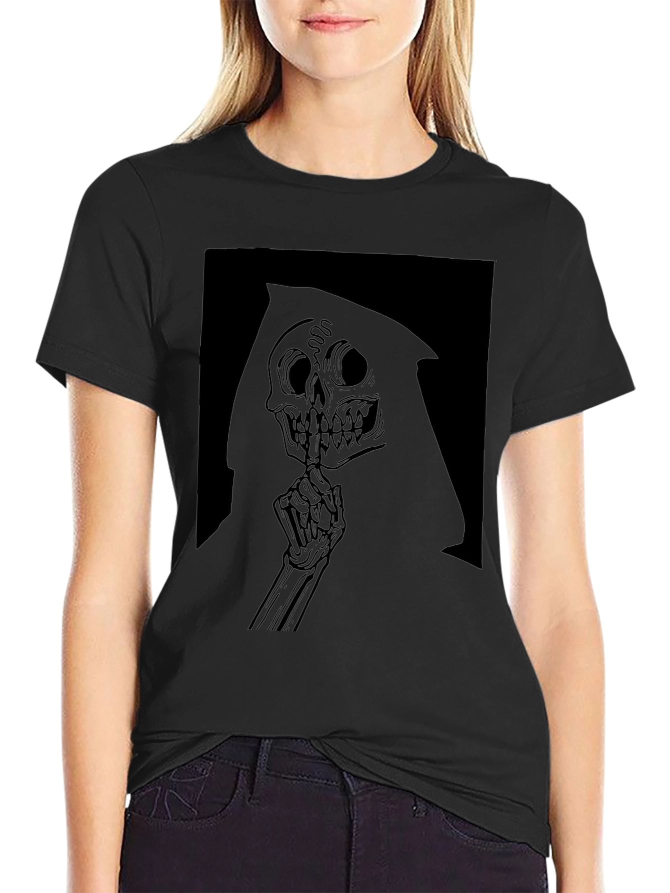 Grim Reaper Graphic Tee - Black T-Shirt