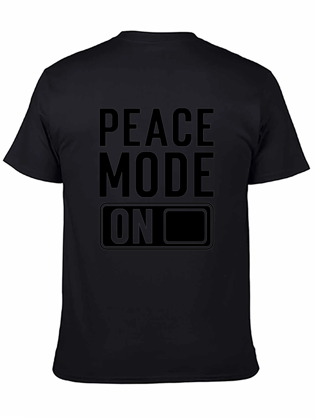 Peace Mode On Black Graphic Tee