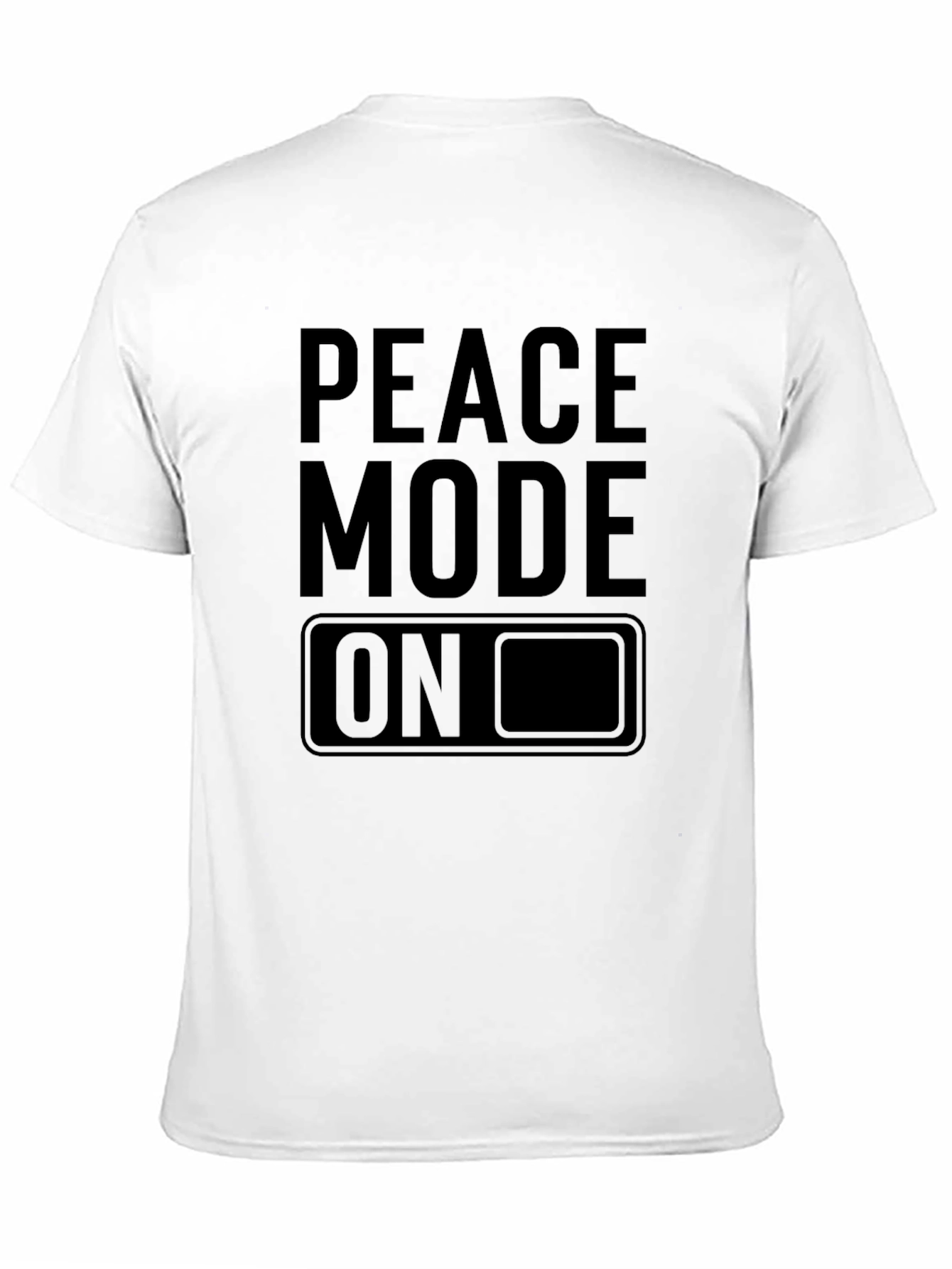 Peace Mode On Black Graphic Tee