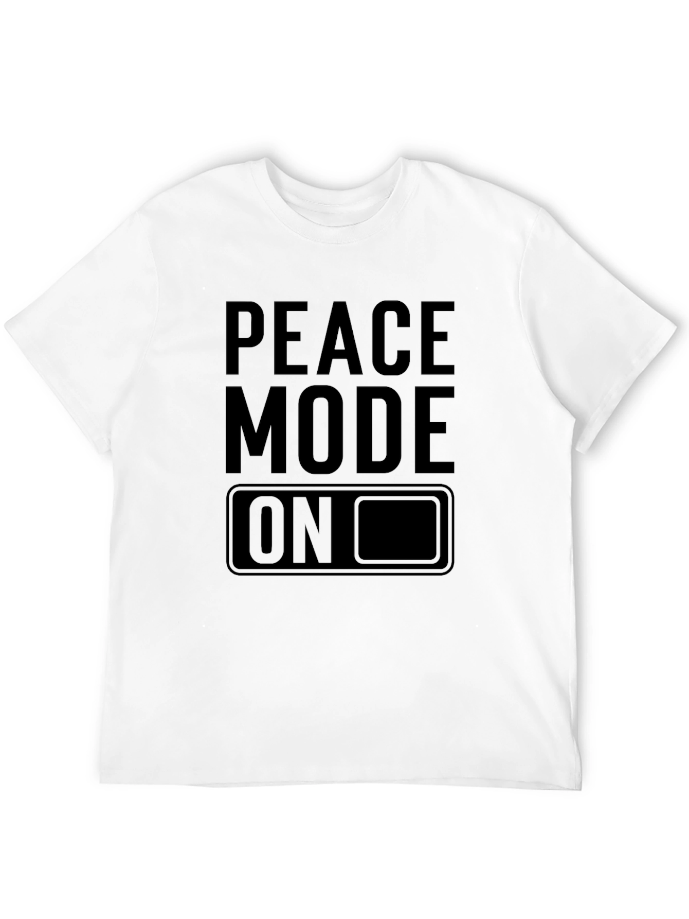 Peace Mode On Black Graphic Tee