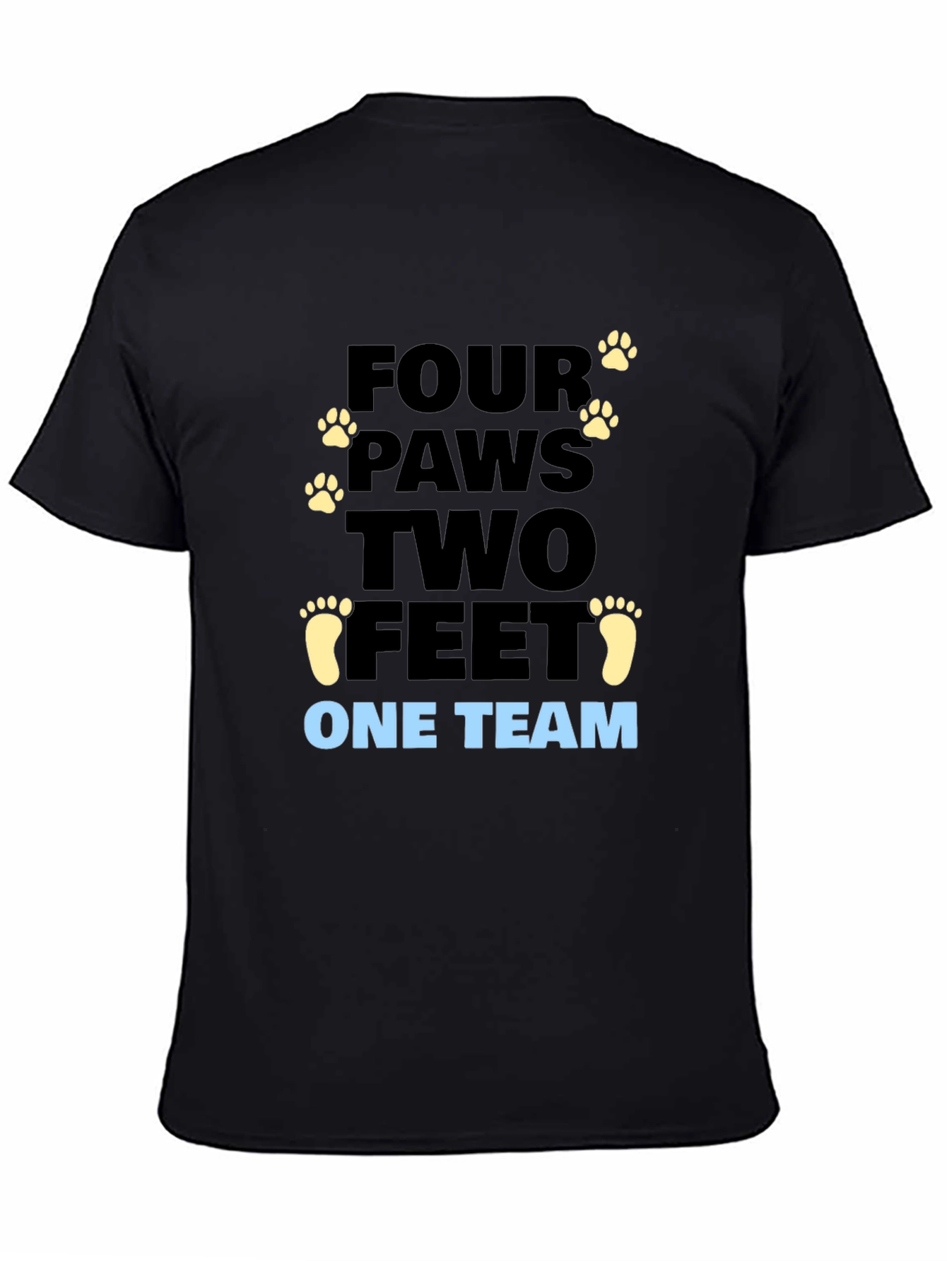 Four Paws Two Feet One Team Graphic Tee