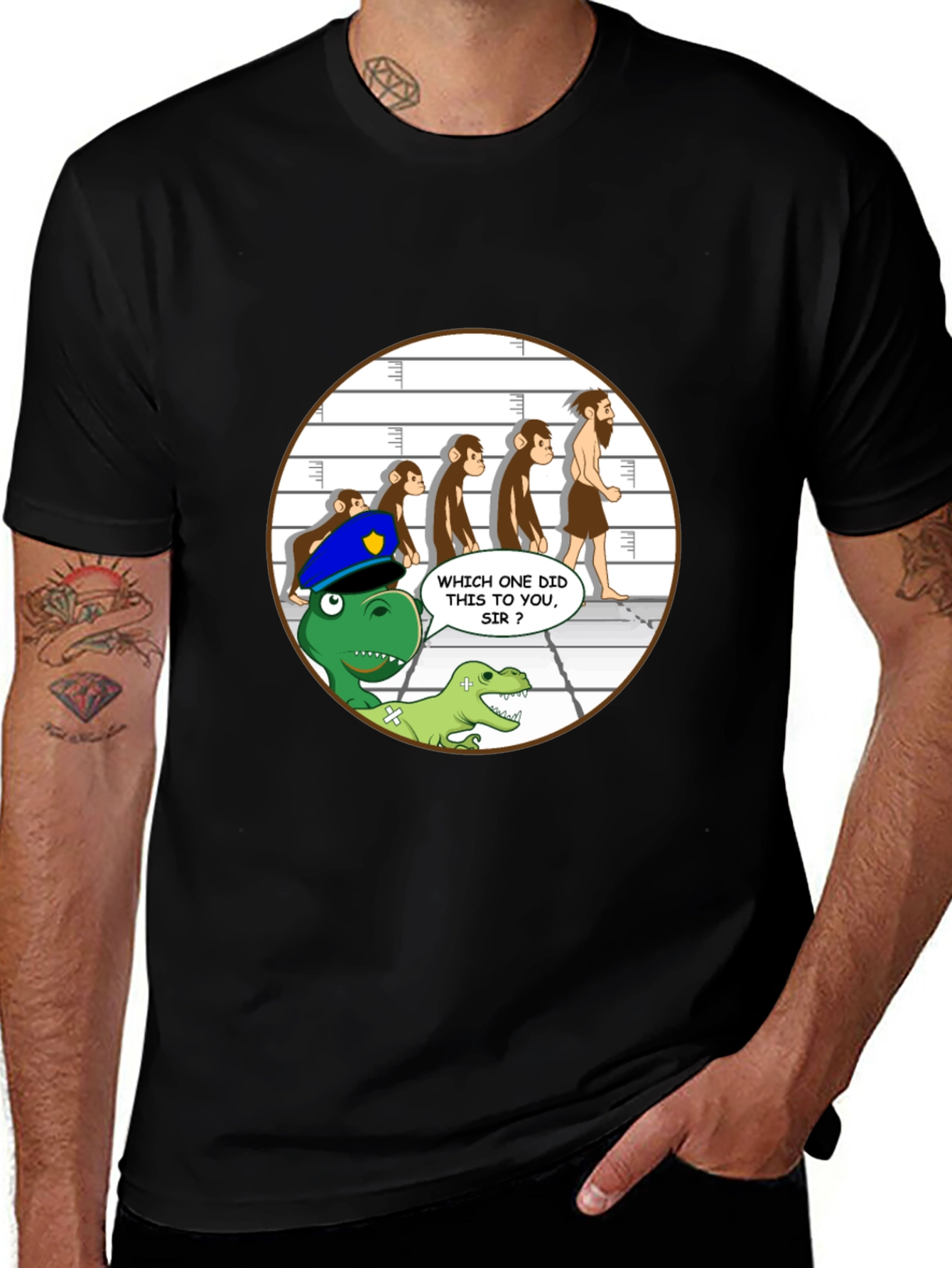 Evolution Lineup Funny T-Shirt