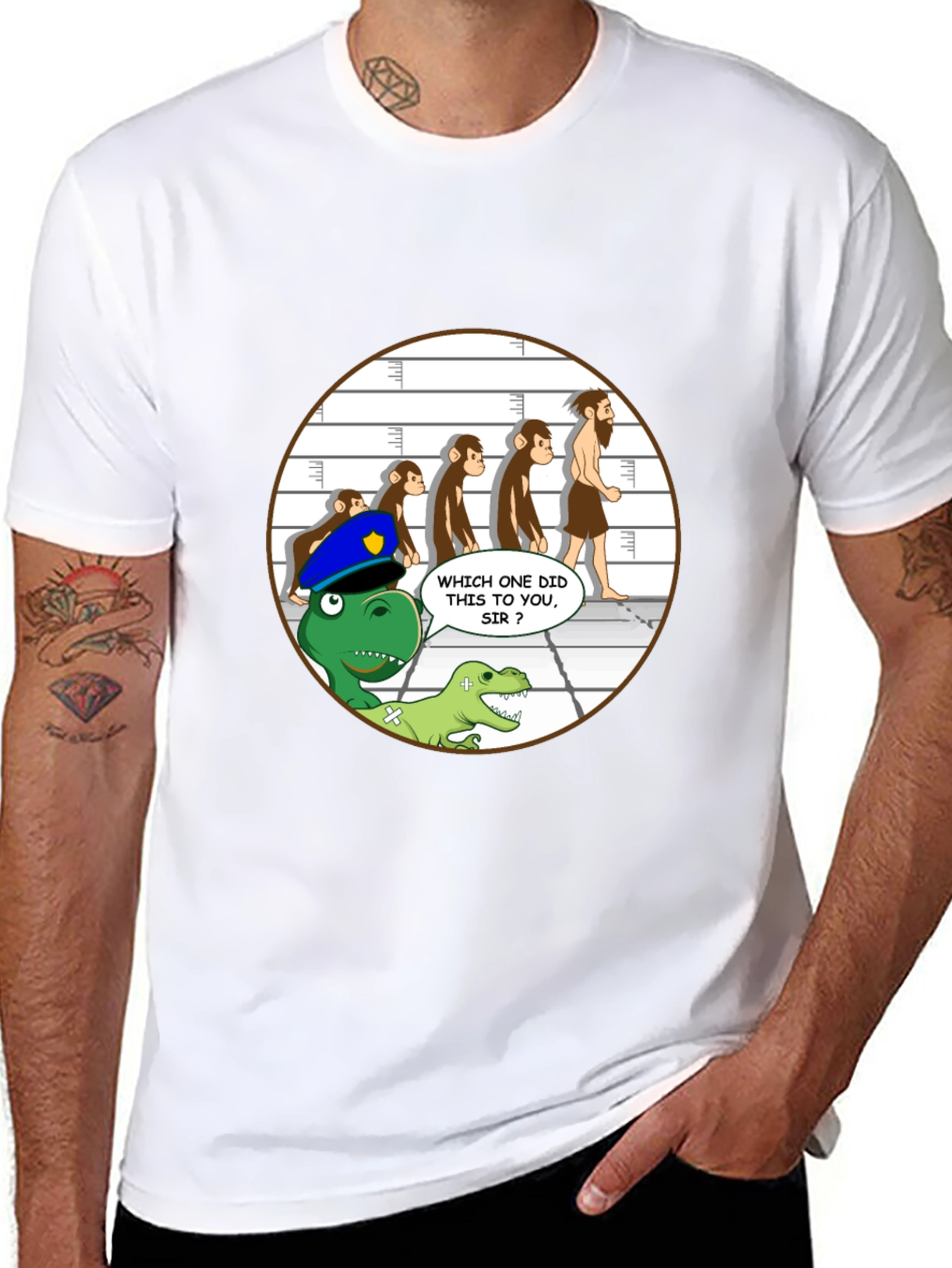 Evolution Lineup Funny T-Shirt