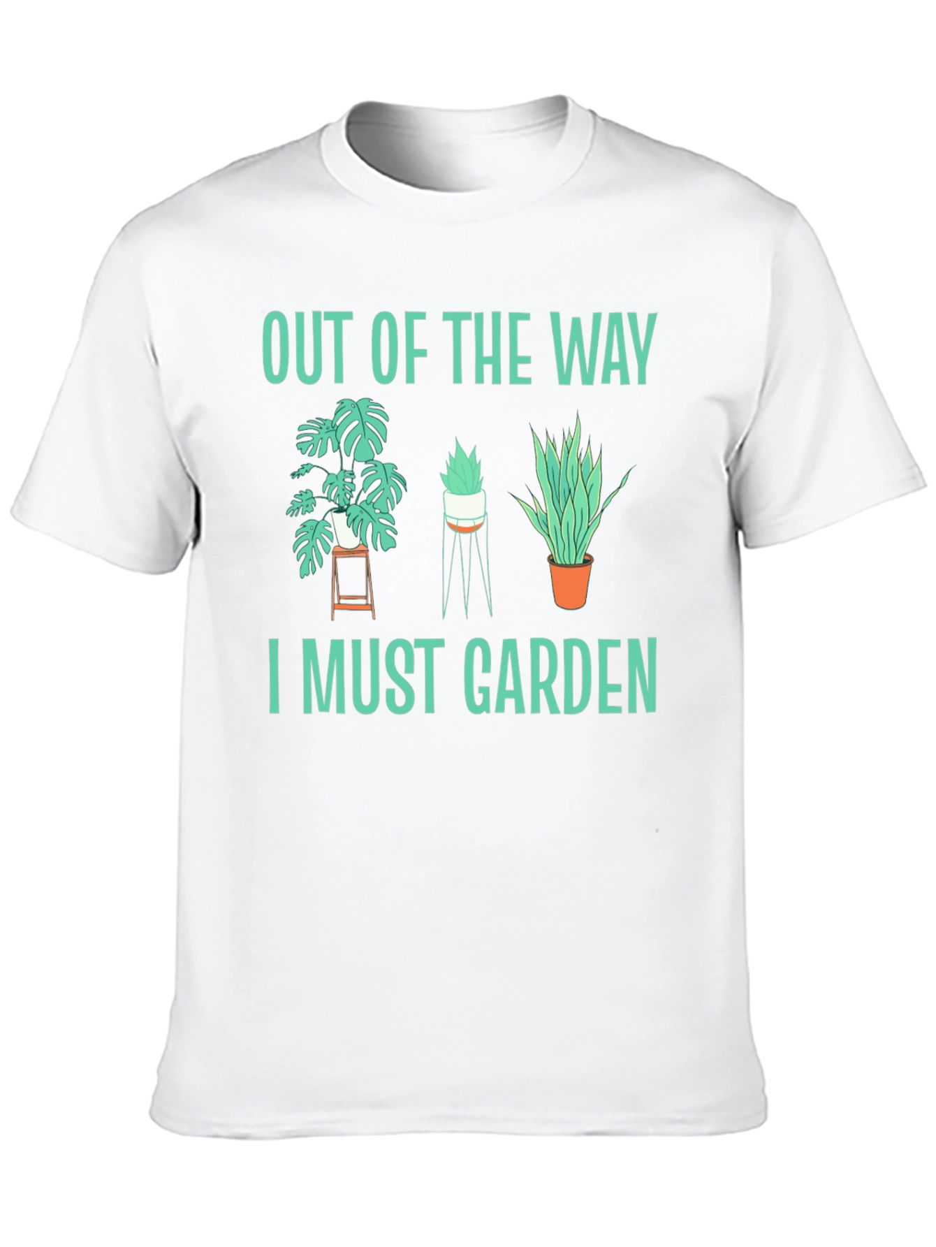 Out of the Way I Must Garden Black T-Shirt