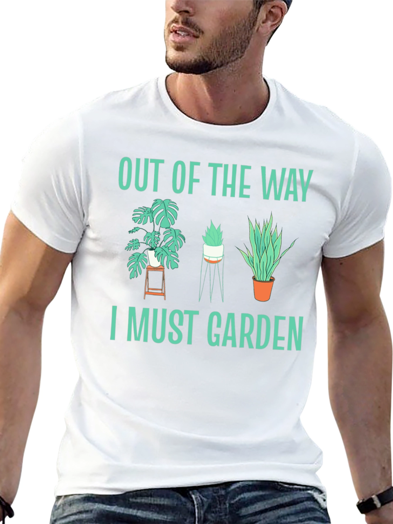 Out of the Way I Must Garden Black T-Shirt