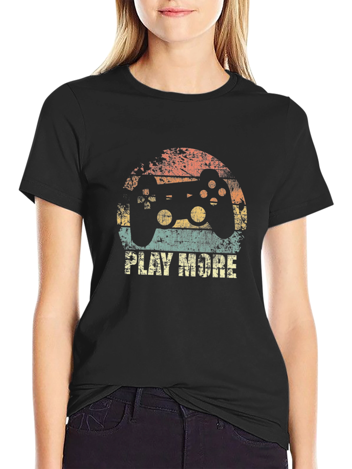 Retro Gamer T-Shirt - Play More Console Tee
