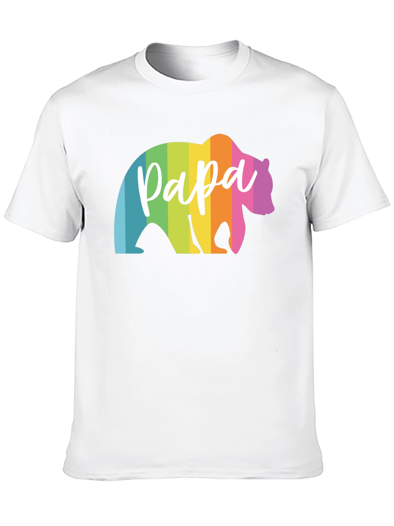 Rainbow Papa Bear Graphic Tee