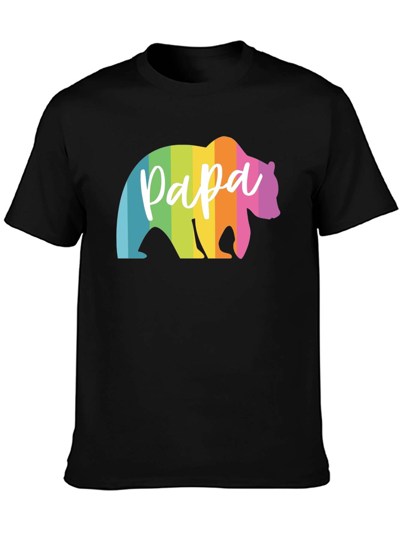 Rainbow Papa Bear Graphic Tee