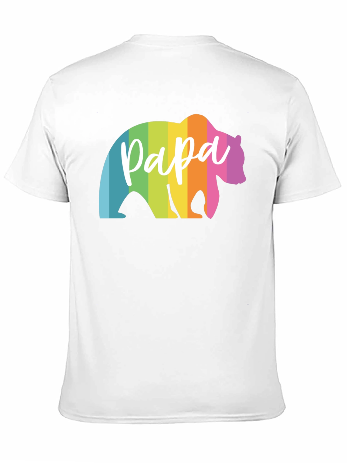 Rainbow Papa Bear Graphic Tee