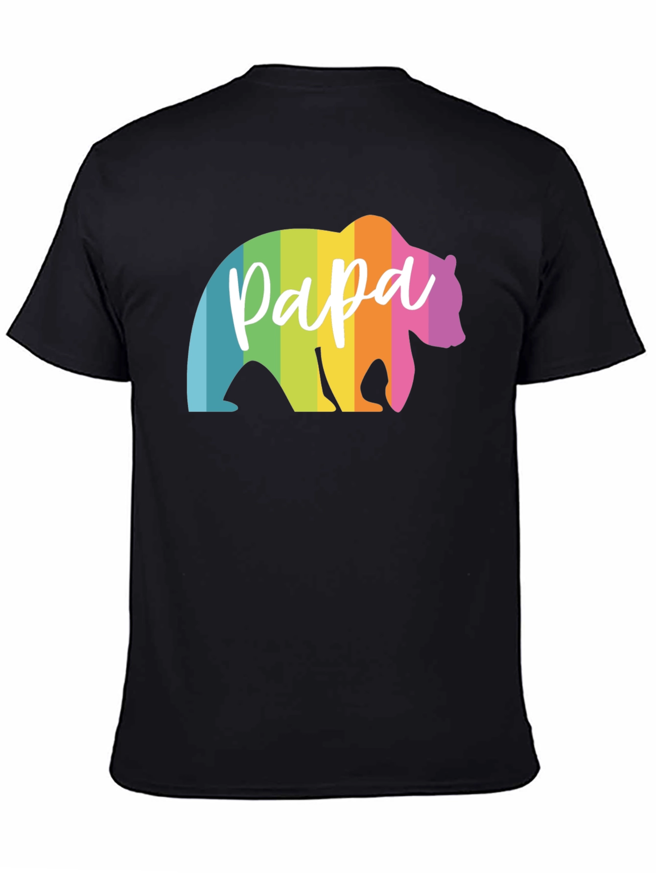 Rainbow Papa Bear Graphic Tee
