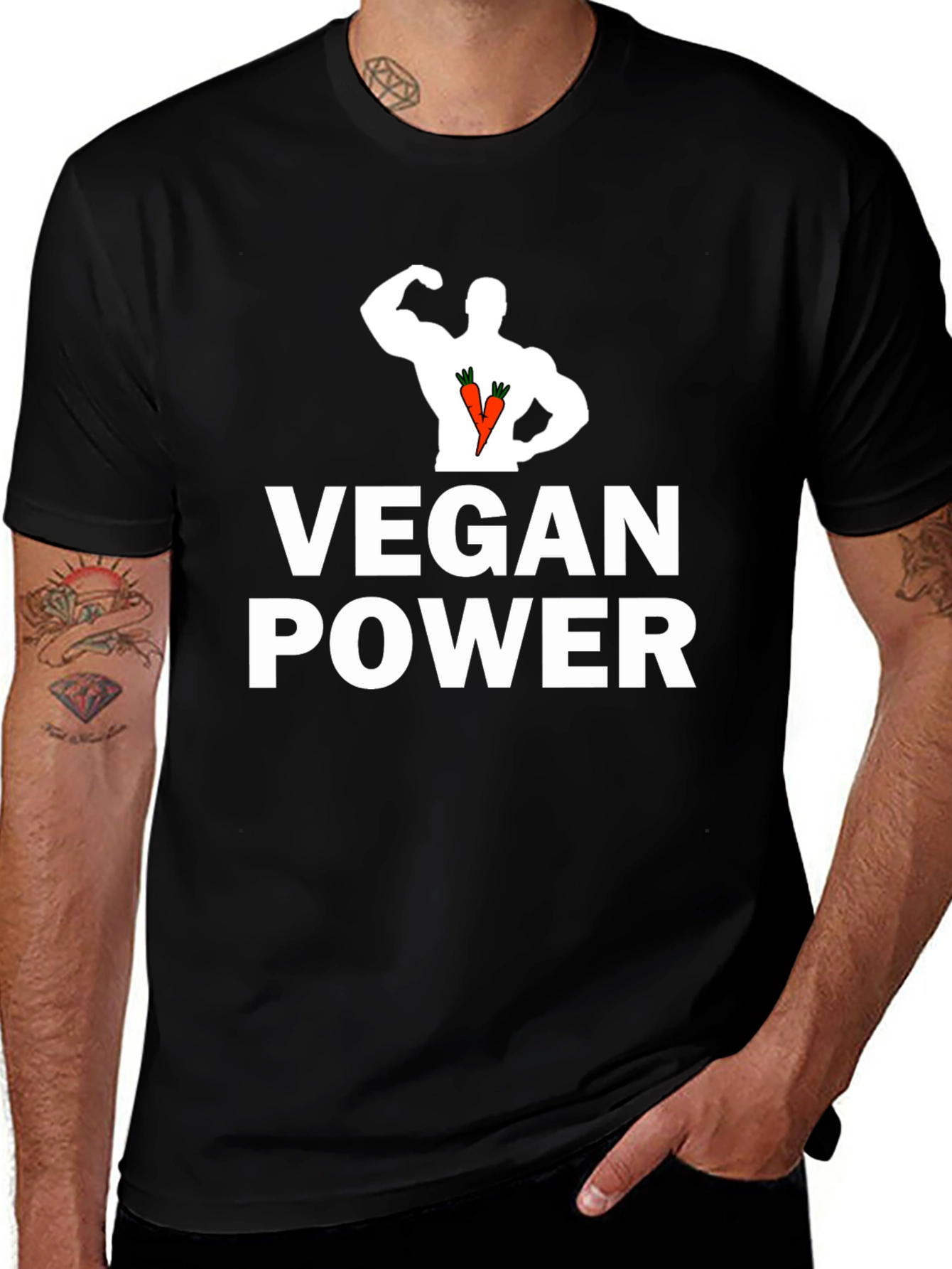 Vegan Power T-Shirt - Strong & Healthy Lifestyle Tee