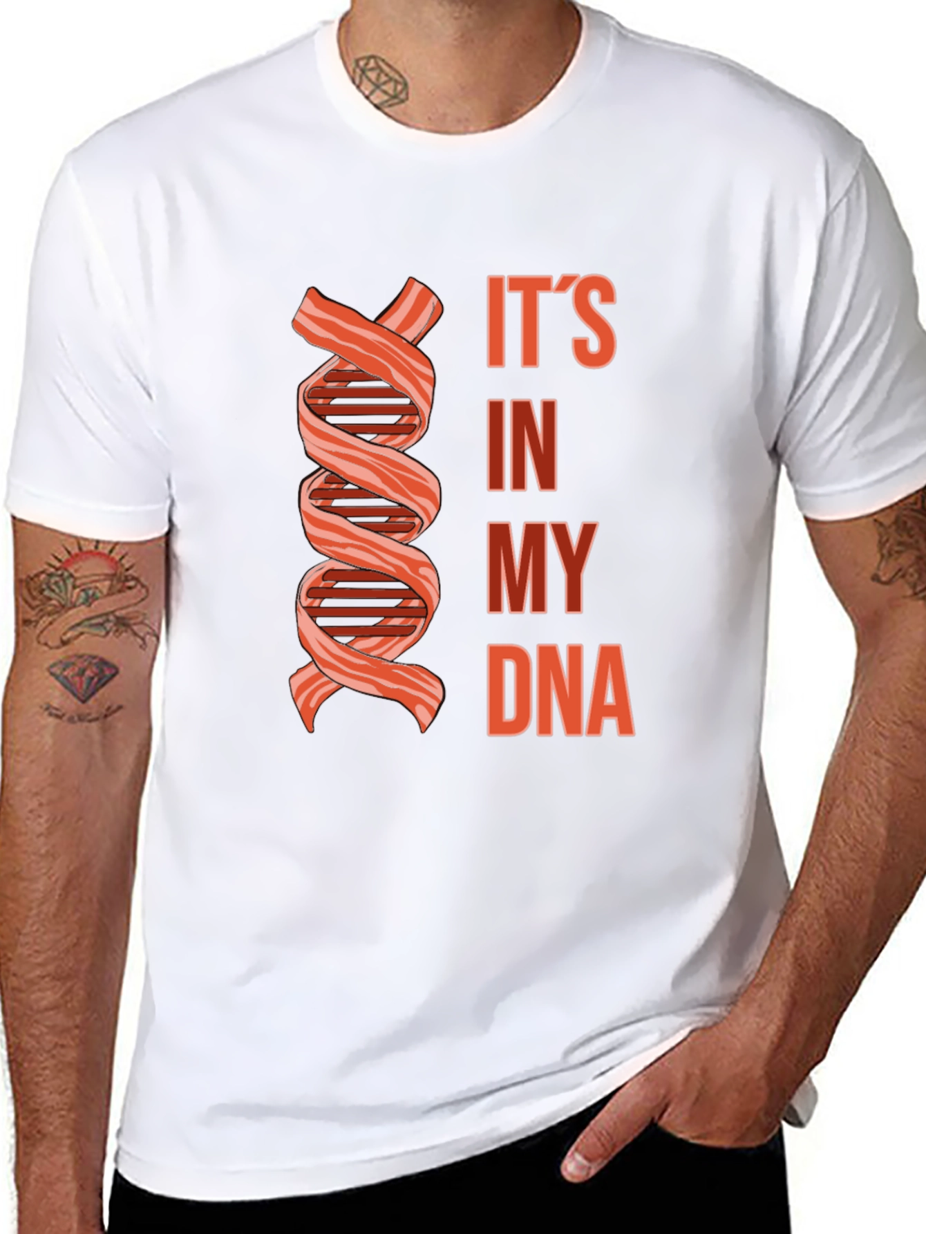 Bacon DNA T-Shirt - Funny Foodie Graphic Tee