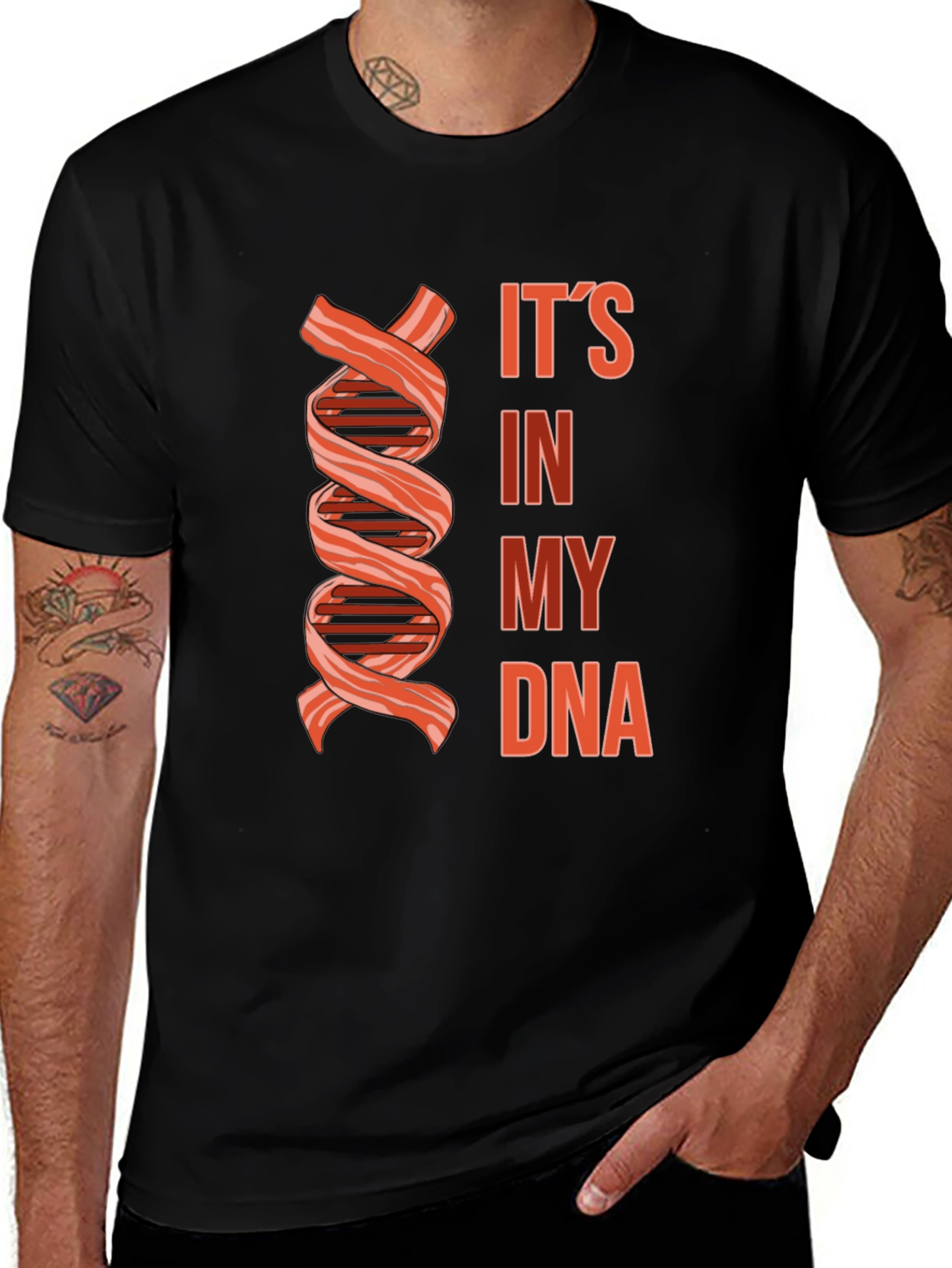 Bacon DNA T-Shirt - Funny Foodie Graphic Tee
