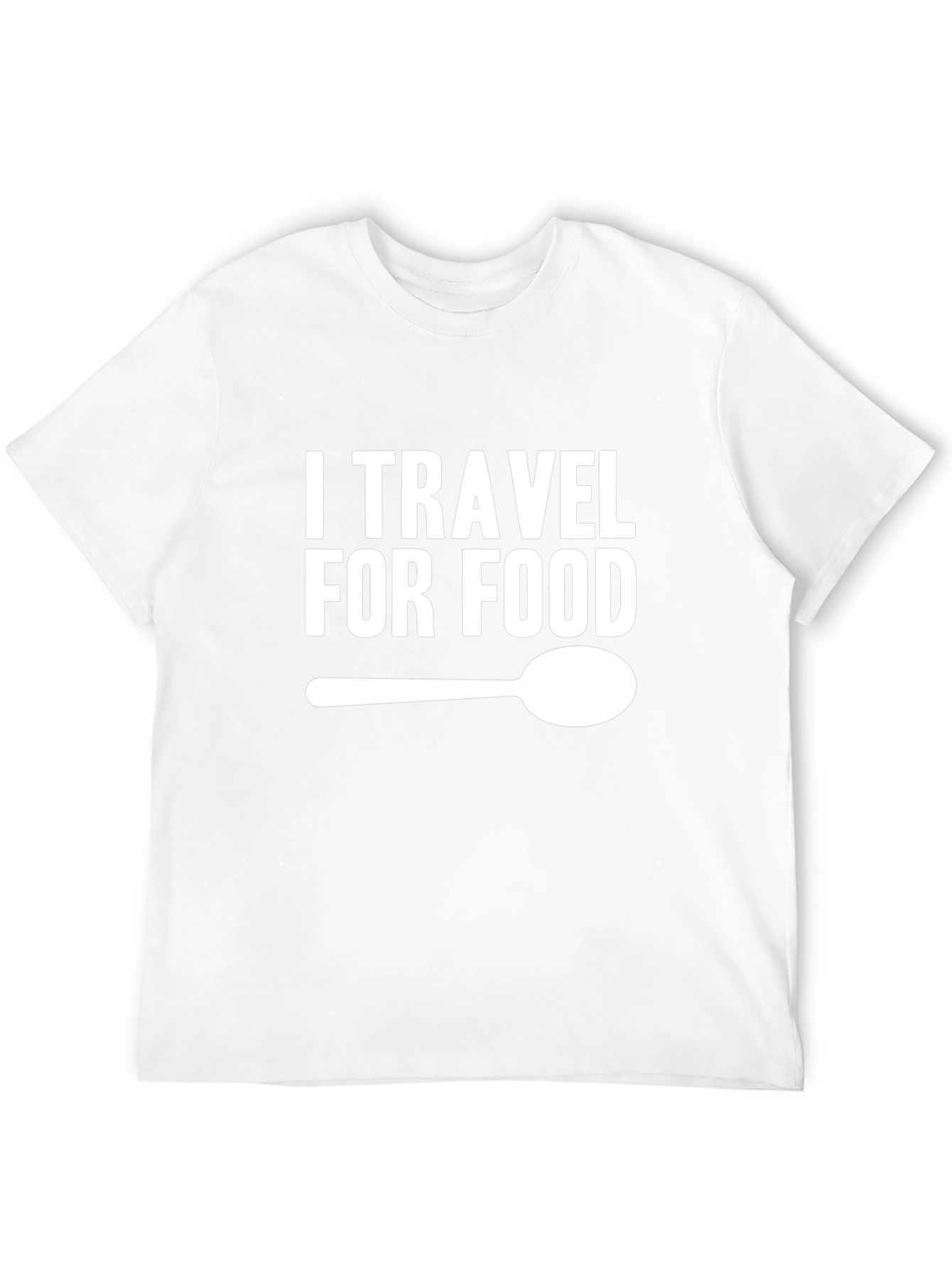 I Travel For Food Graphic T-Shirt - Black