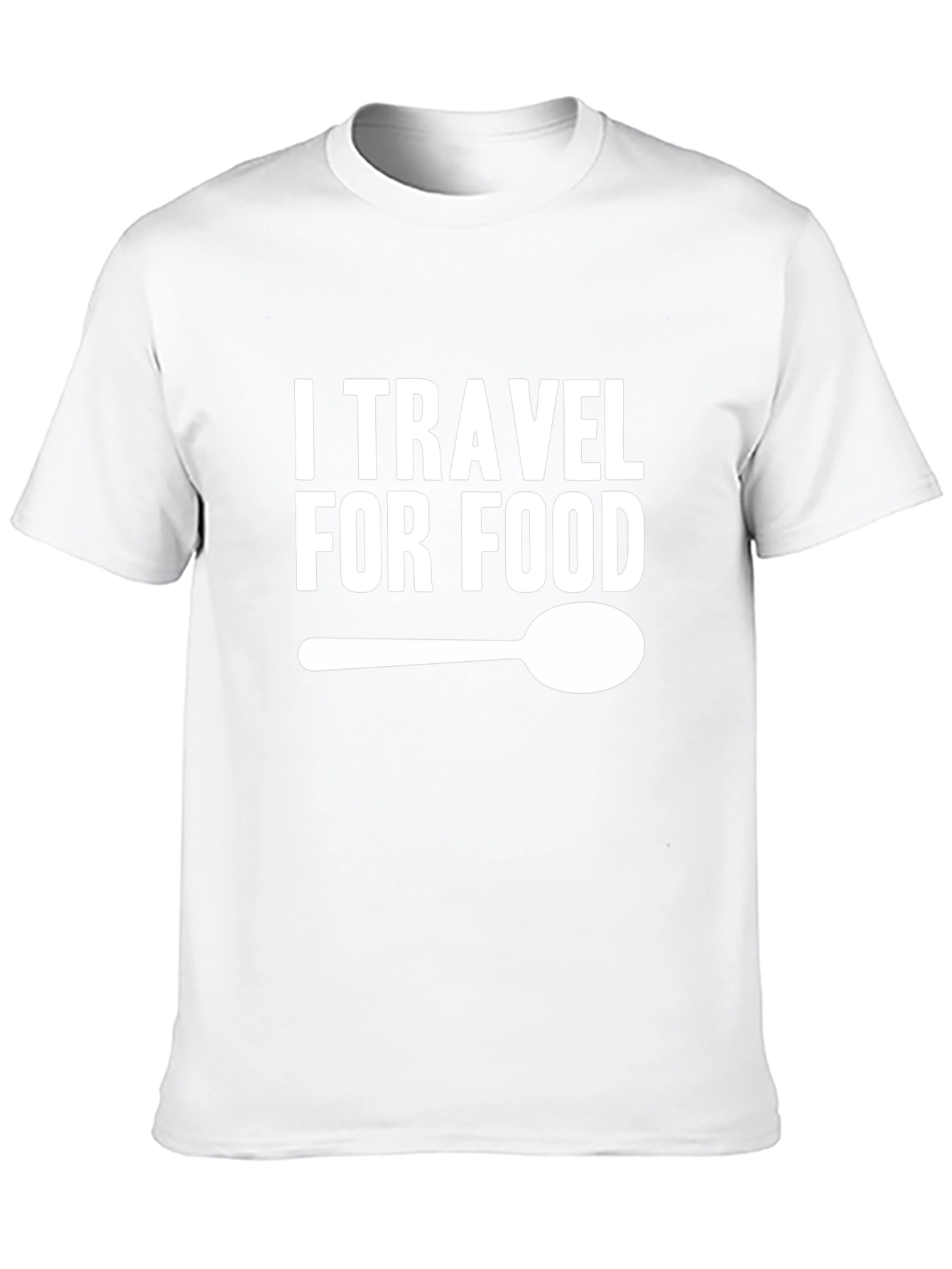 I Travel For Food Graphic T-Shirt - Black
