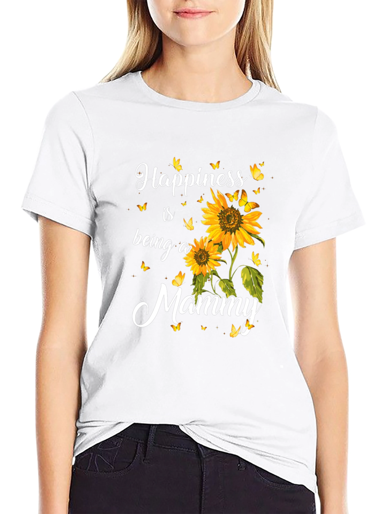 Happiness is Being a Mommy Sunflower T-Shirt