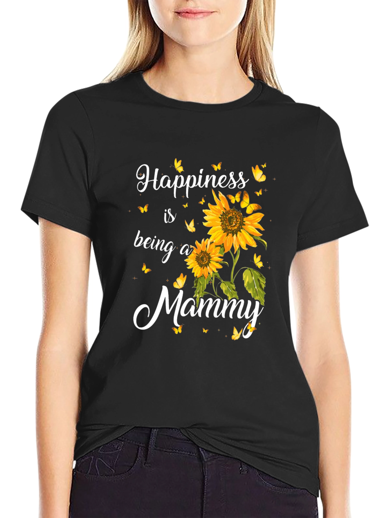 Happiness is Being a Mommy Sunflower T-Shirt