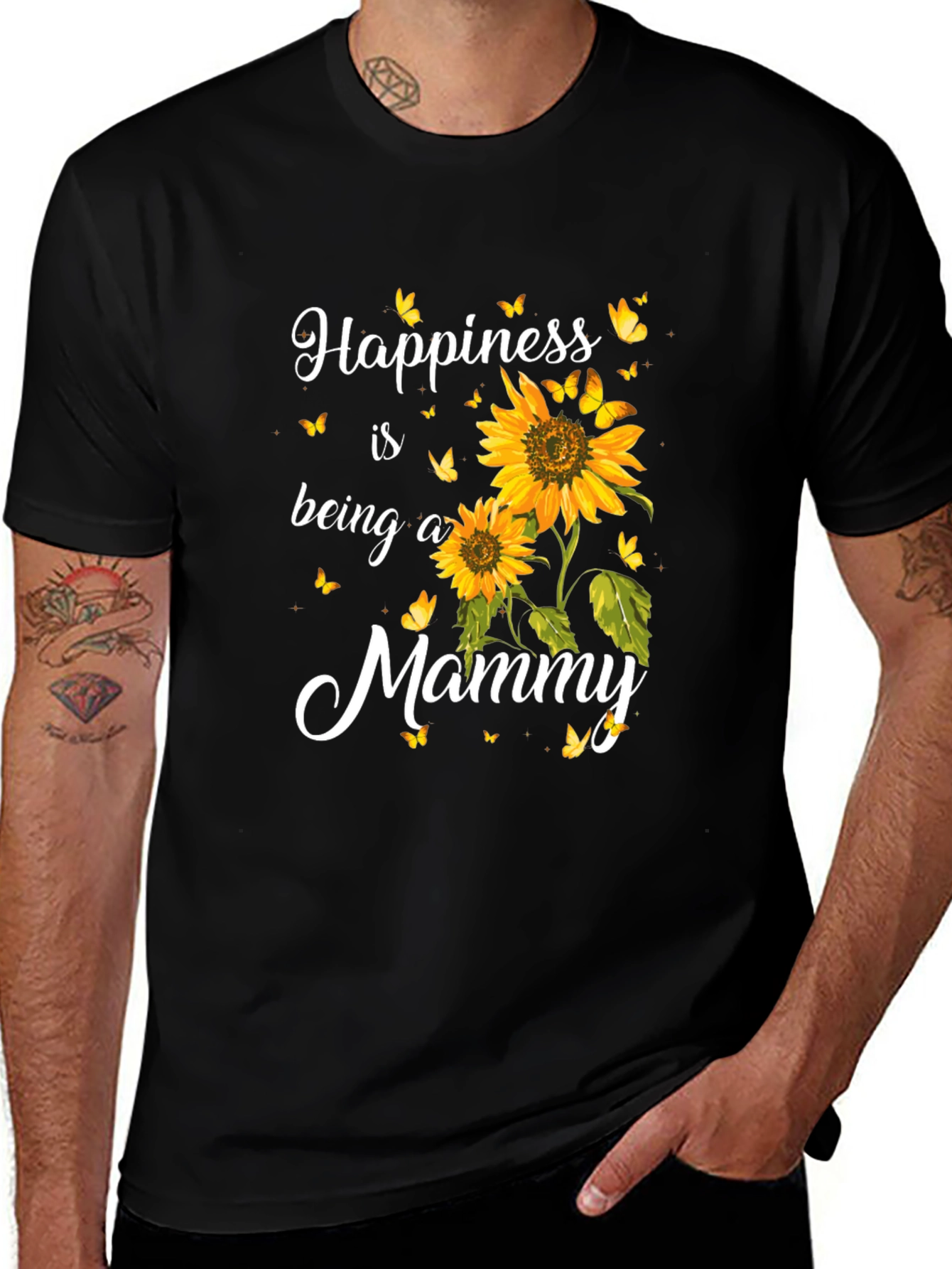Happiness is Being a Mommy Sunflower T-Shirt
