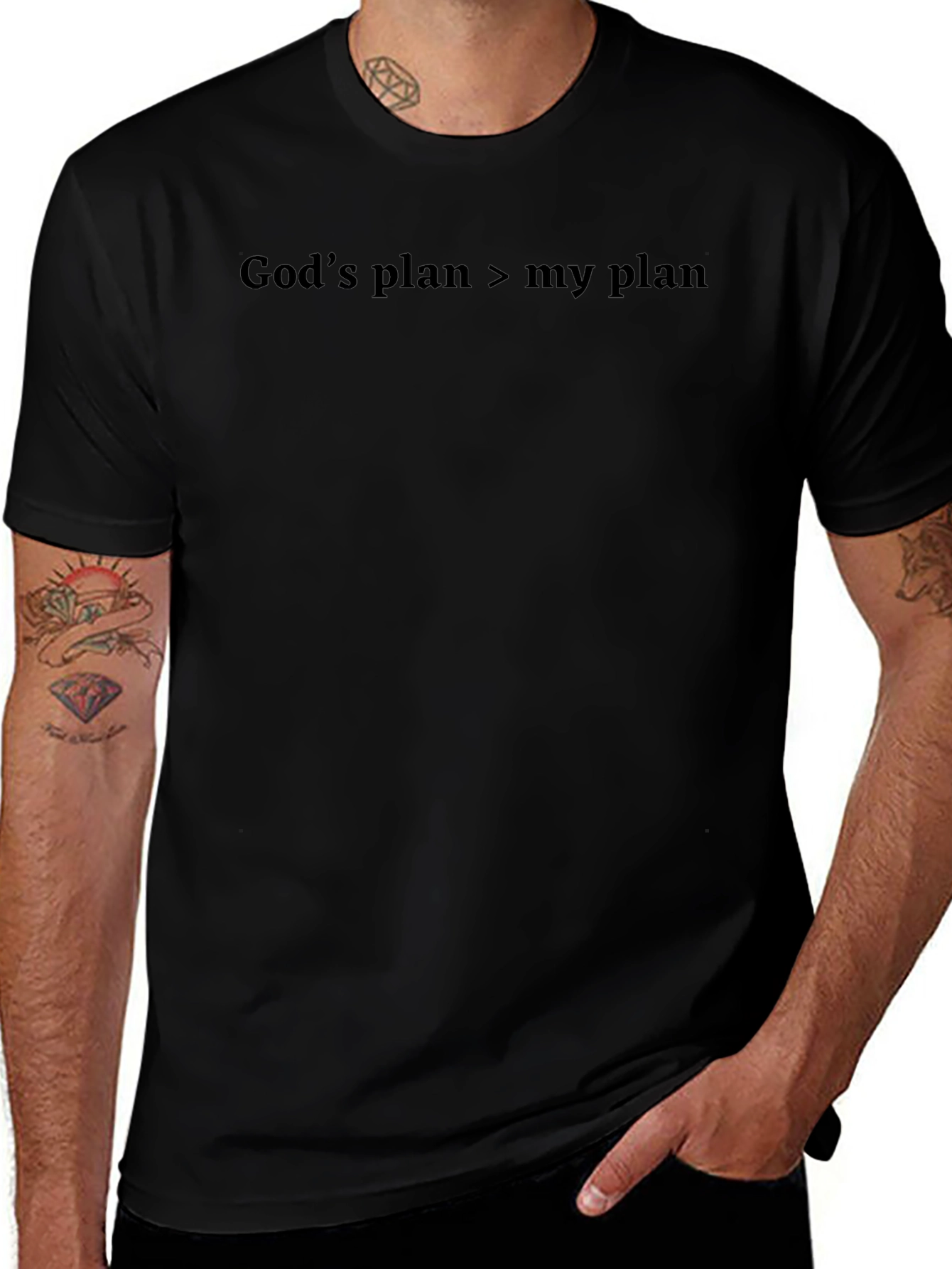 Gods Plan Graphic Tee - Faith Inspired T-Shirt