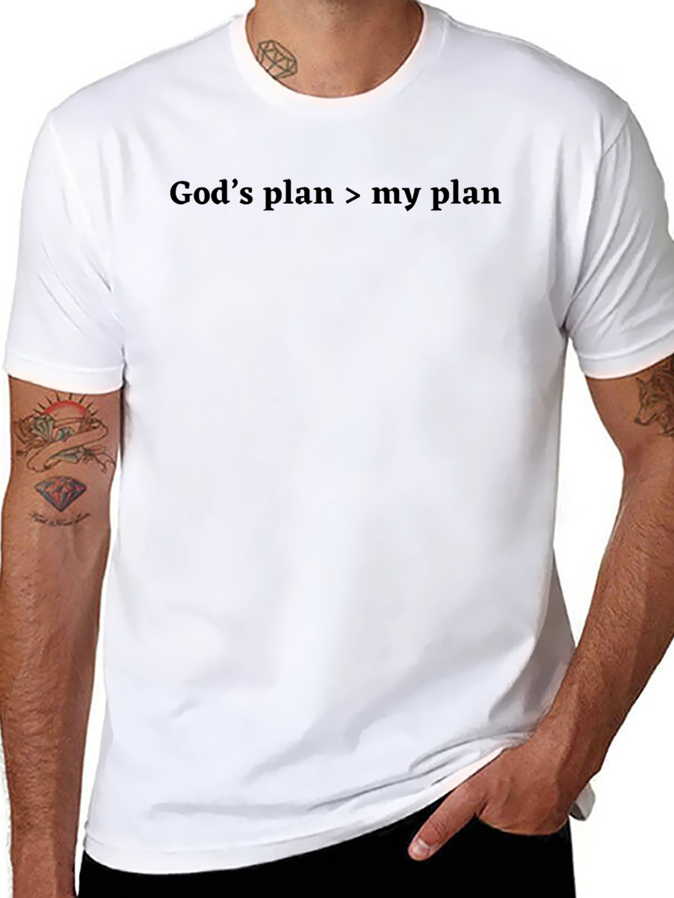 Gods Plan Graphic Tee - Faith Inspired T-Shirt
