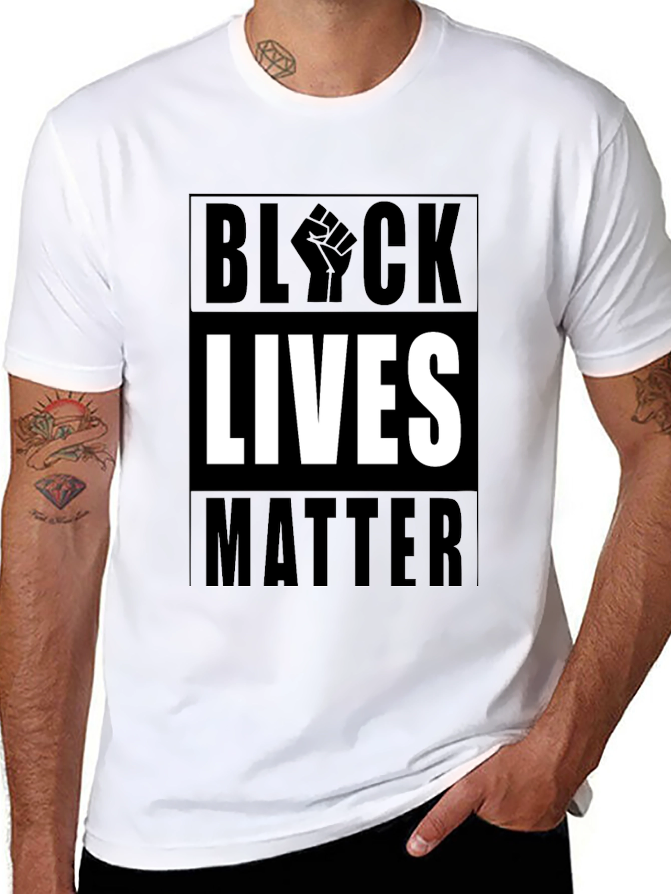 Black Lives Matter Graphic Tee - Mens