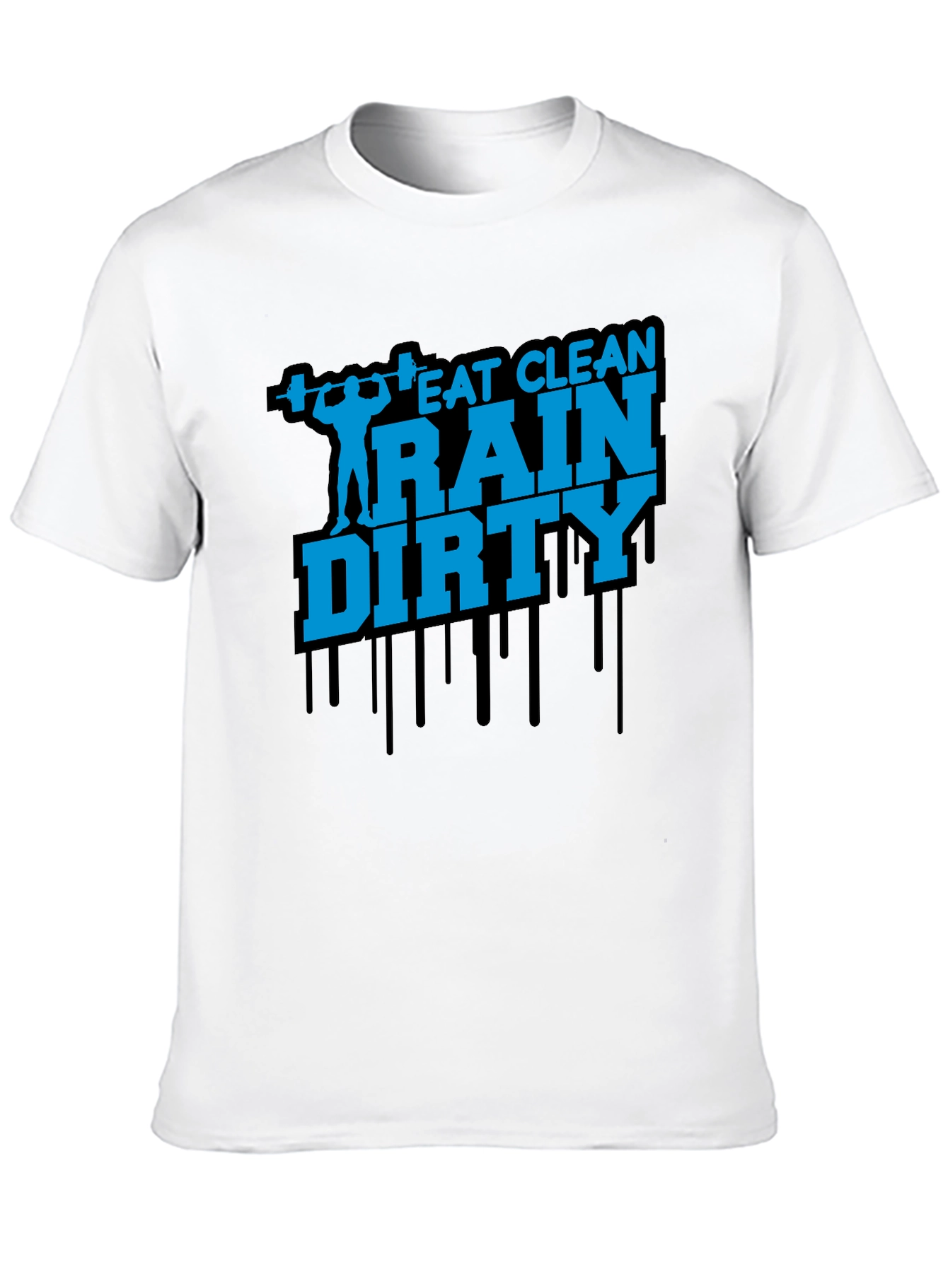 Eat Clean Train Dirty Mens Graphic Tee