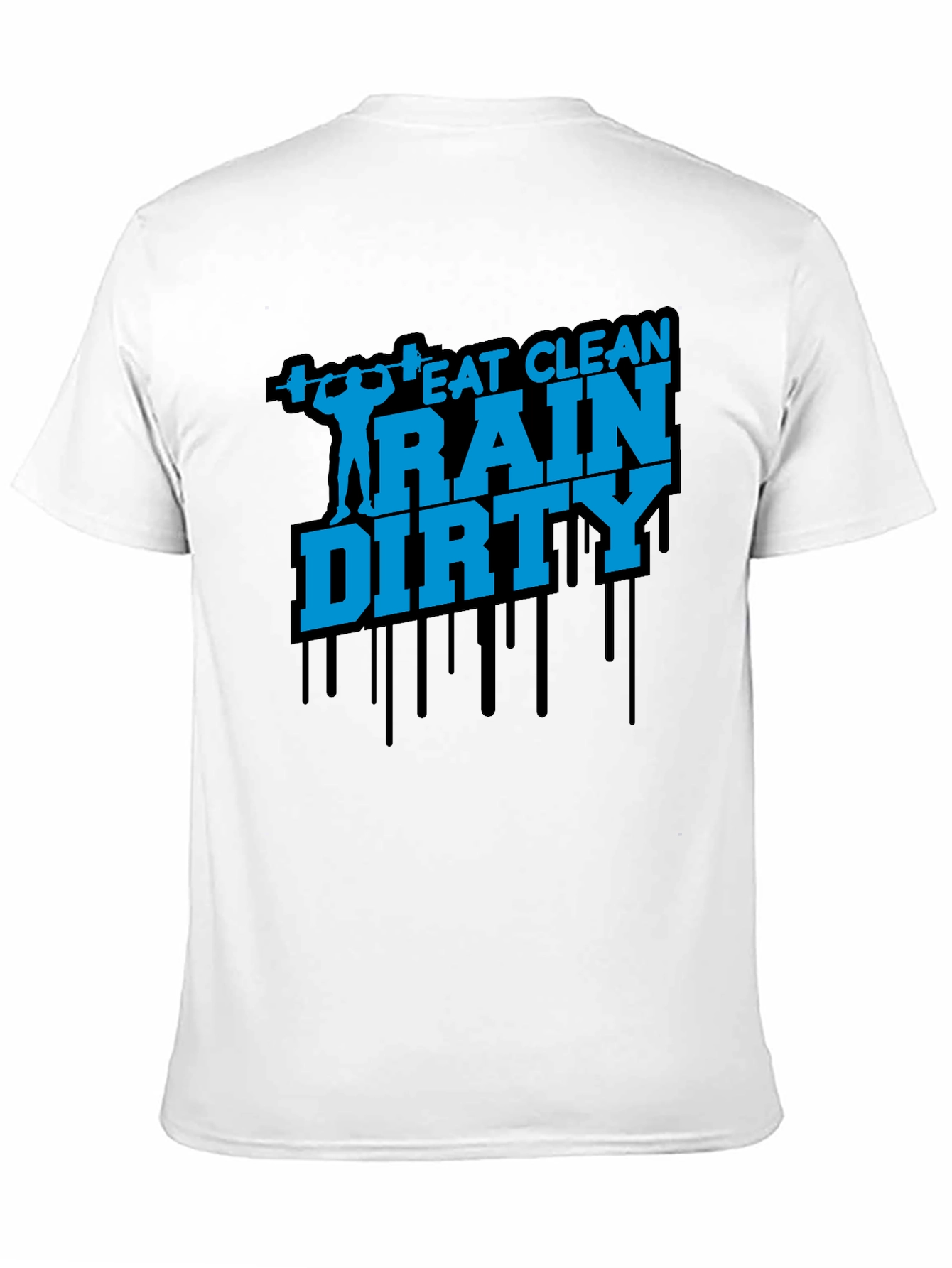 Eat Clean Train Dirty Mens Graphic Tee