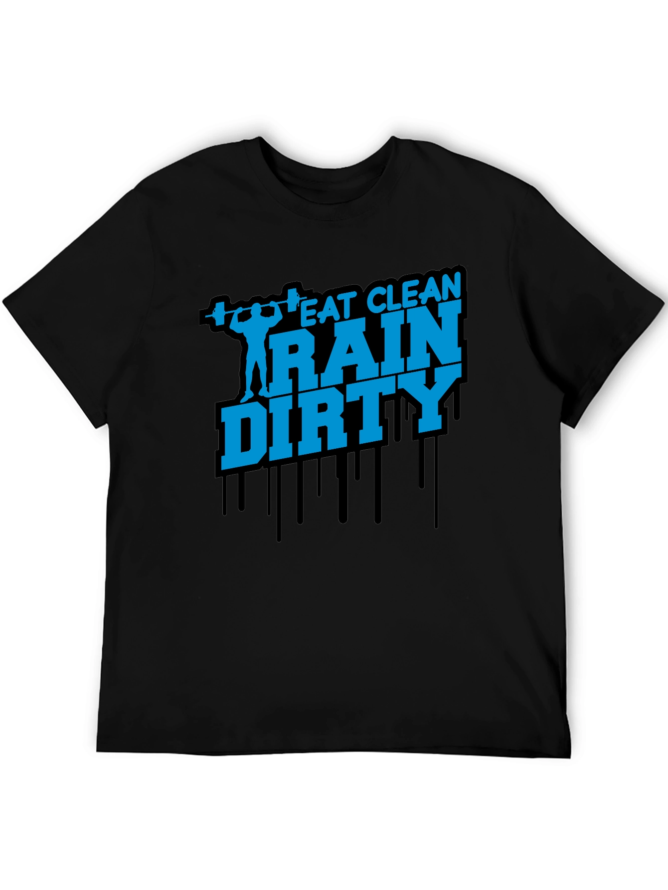 Eat Clean Train Dirty Mens Graphic Tee
