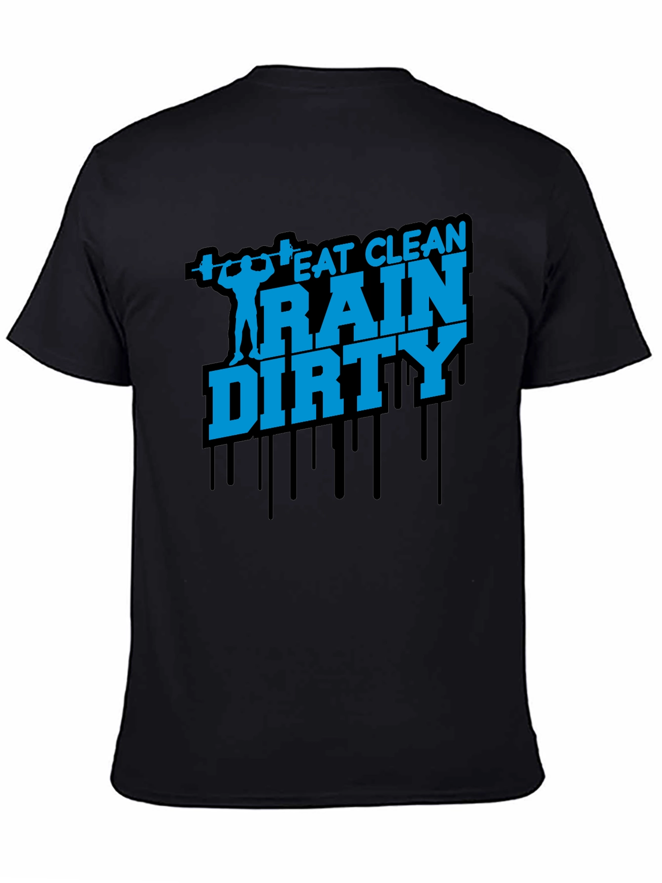Eat Clean Train Dirty Mens Graphic Tee