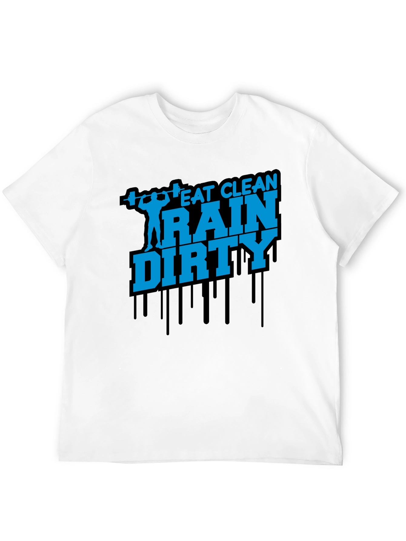 Eat Clean Train Dirty Mens Graphic Tee