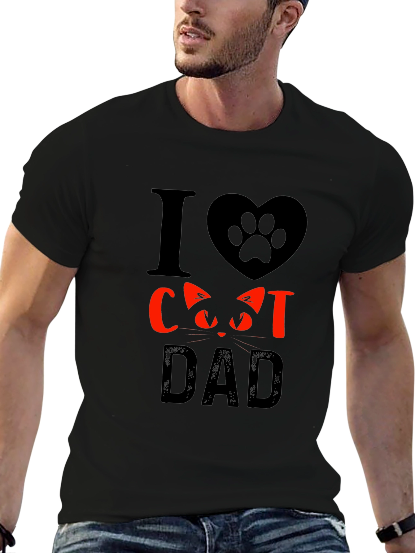 I Love Cat Dad T-Shirt