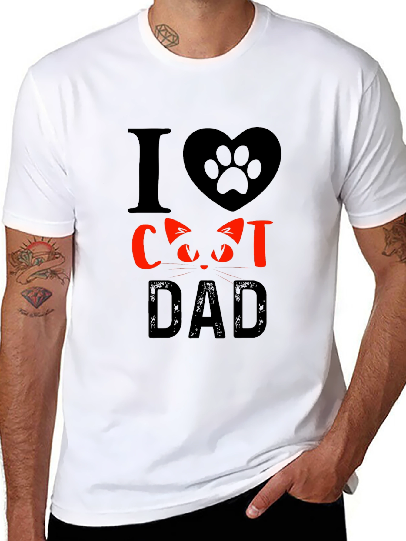 I Love Cat Dad T-Shirt