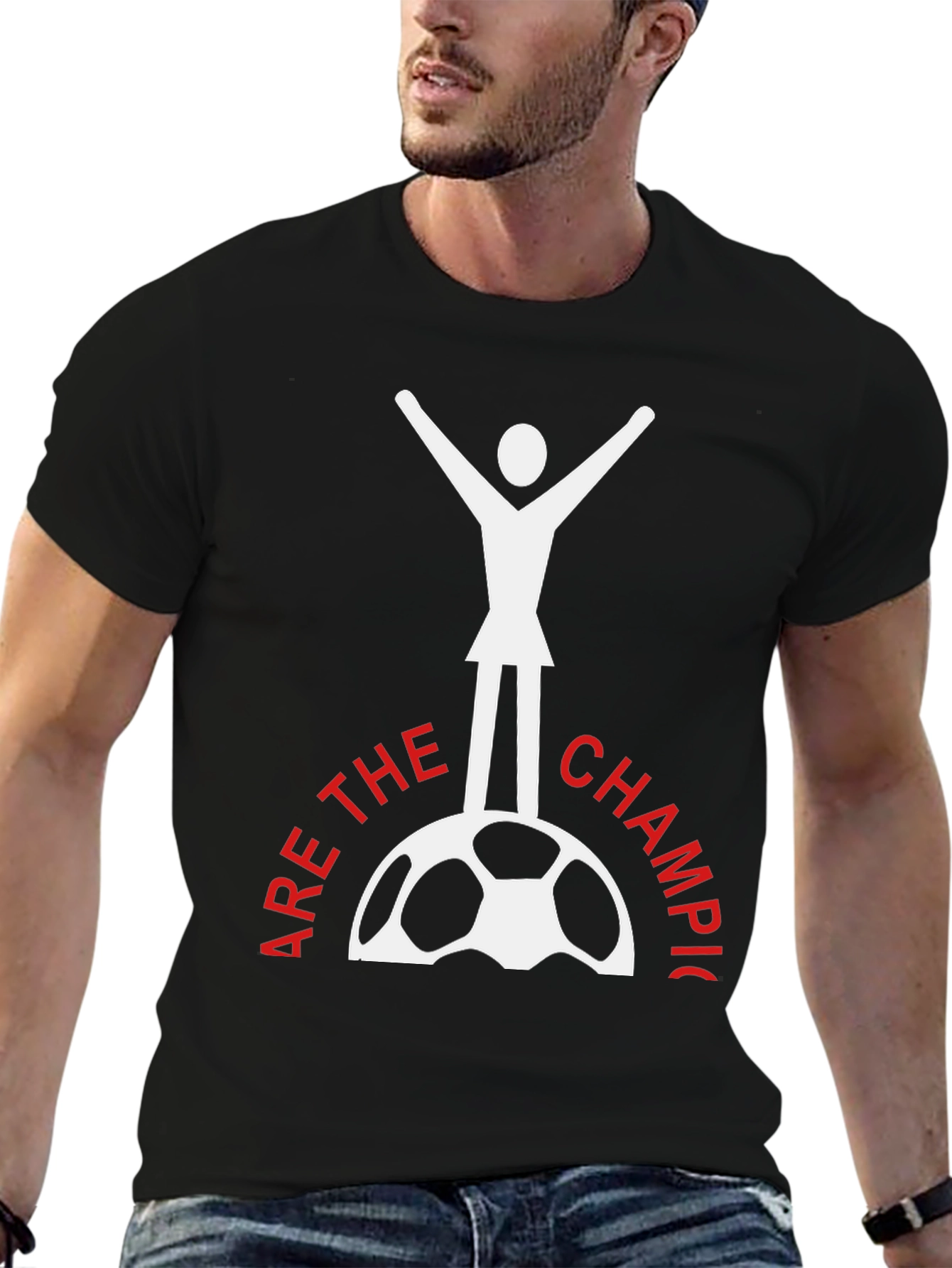 Champions Soccer T-Shirt - Black Tee