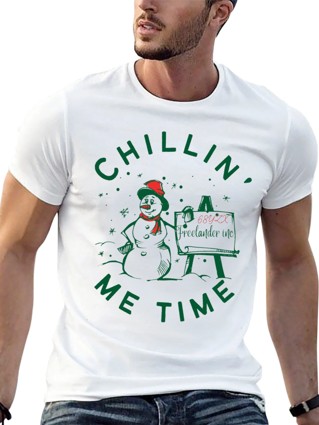 Chillin Me Time Snowman T-Shirt